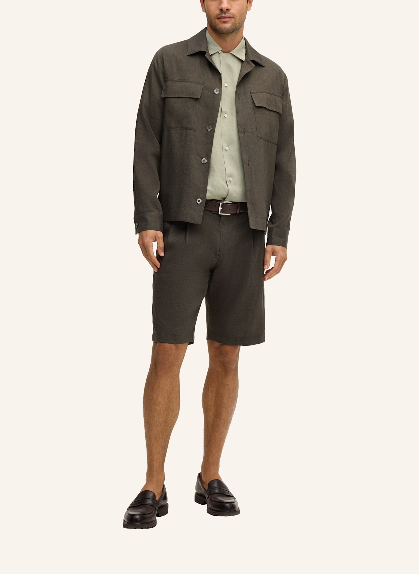 windsor. Bermuda-Hose Regular Fit: DUNKELGRÜN