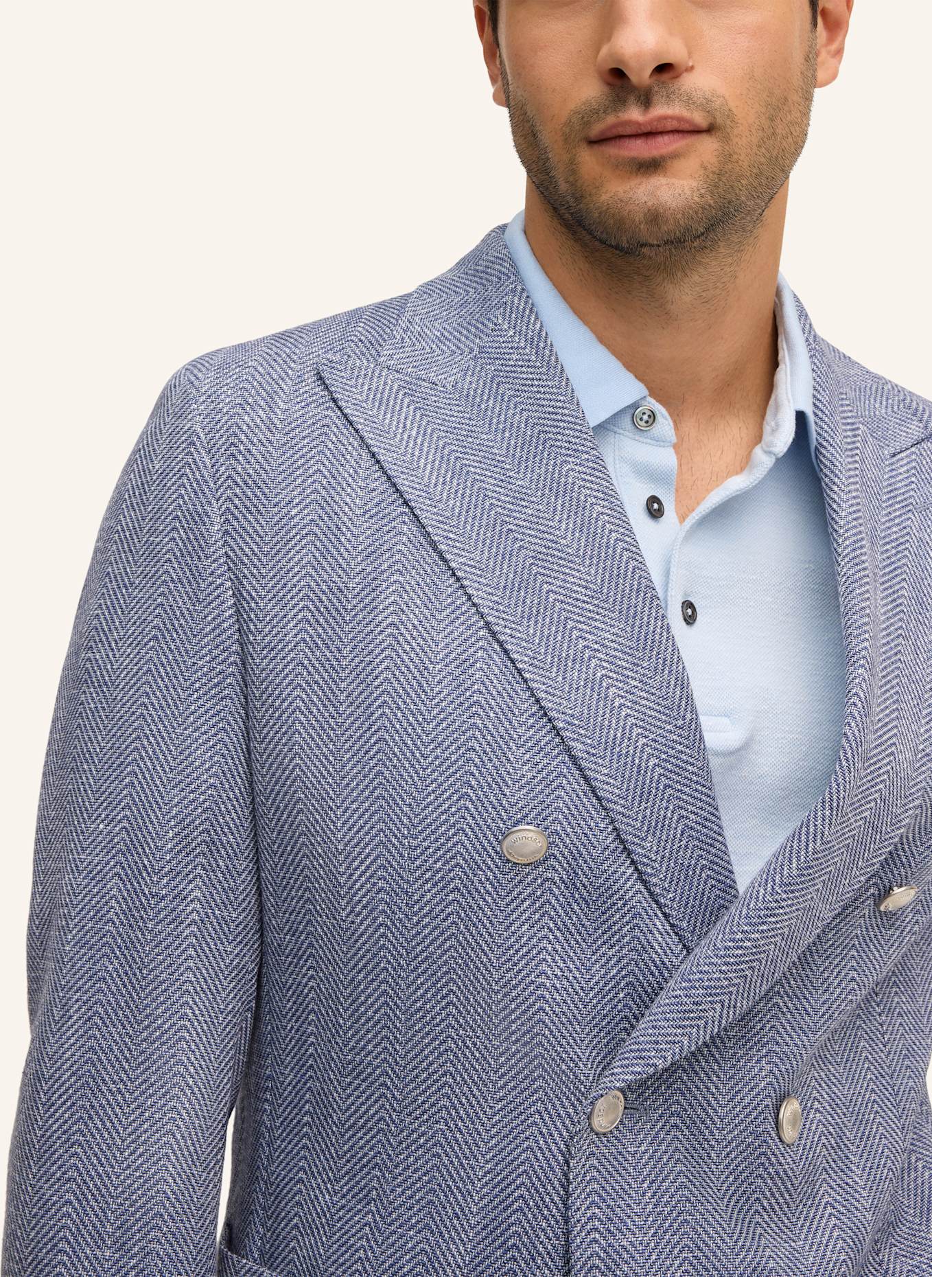 windsor. Sakko Shaped Fit: BLAU