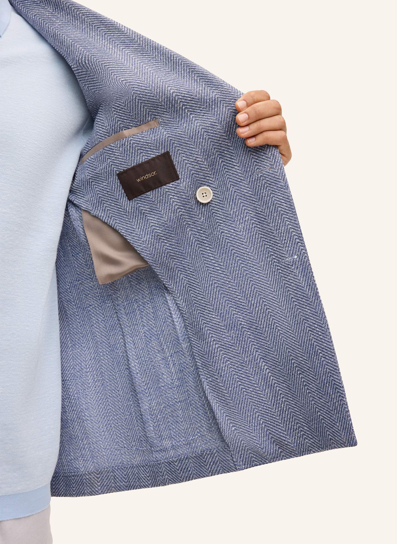 windsor. Sakko Shaped Fit: BLAU