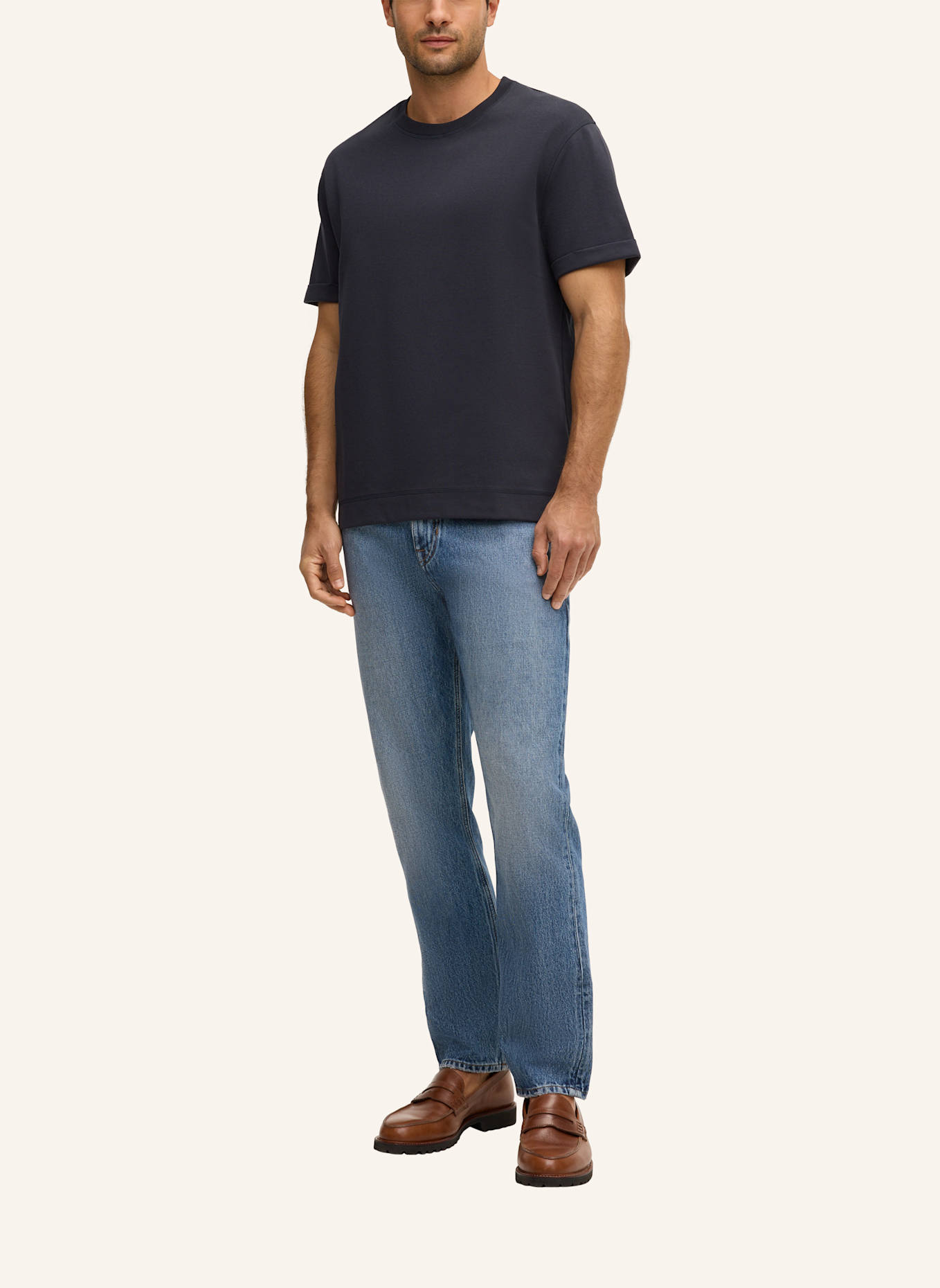 windsor. T-Shirt: DUNKELBLAU