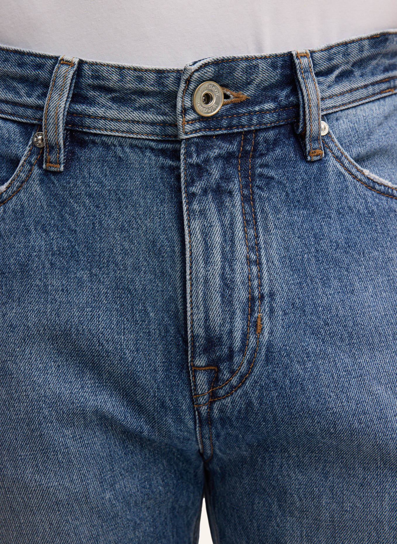 windsor. Jeans Regular Fit: DUNKELBLAU