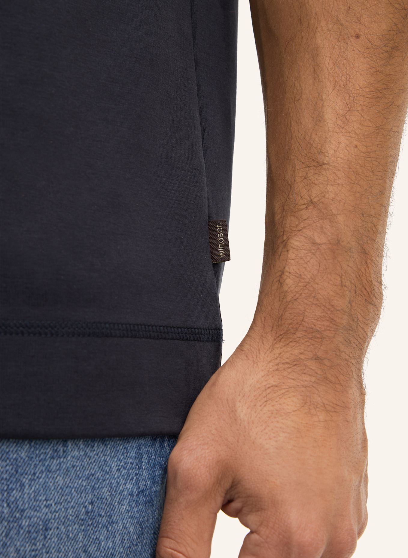 windsor. T-Shirt: DUNKELBLAU