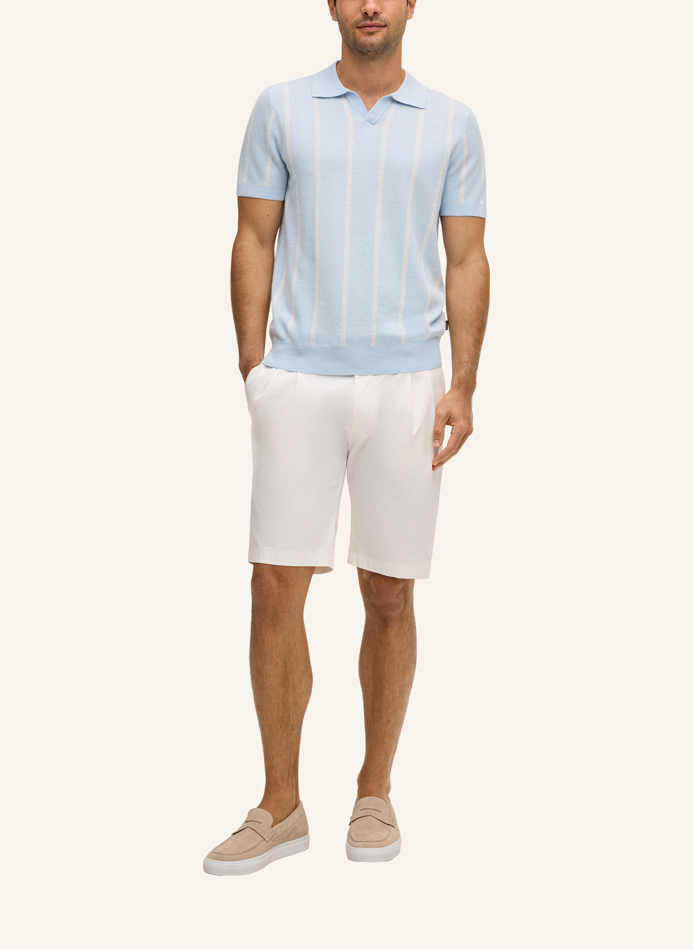 windsor. Bermuda-Hose Regular Fit: WEISS
