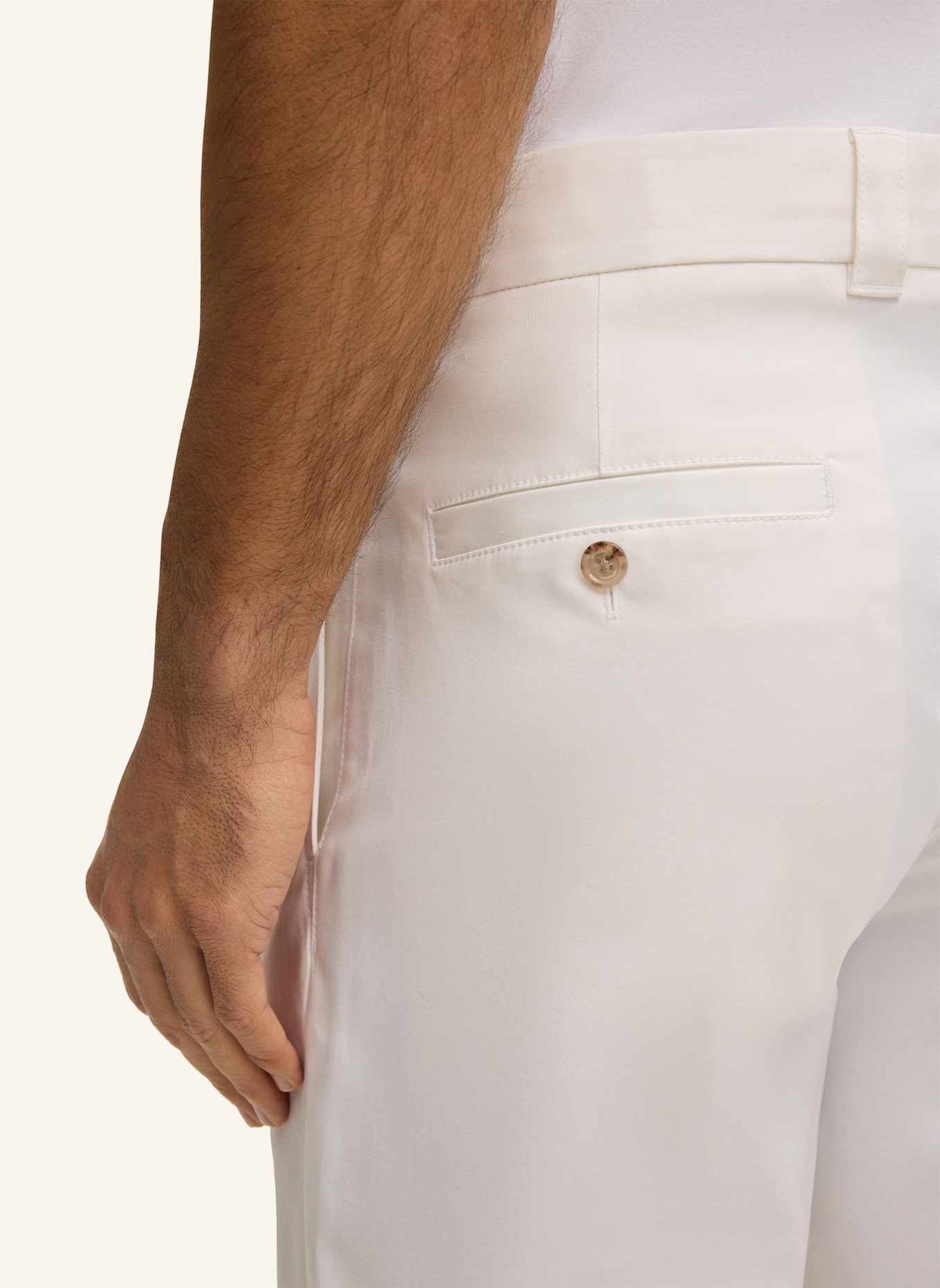 windsor. Bermuda-Hose Regular Fit: WEISS
