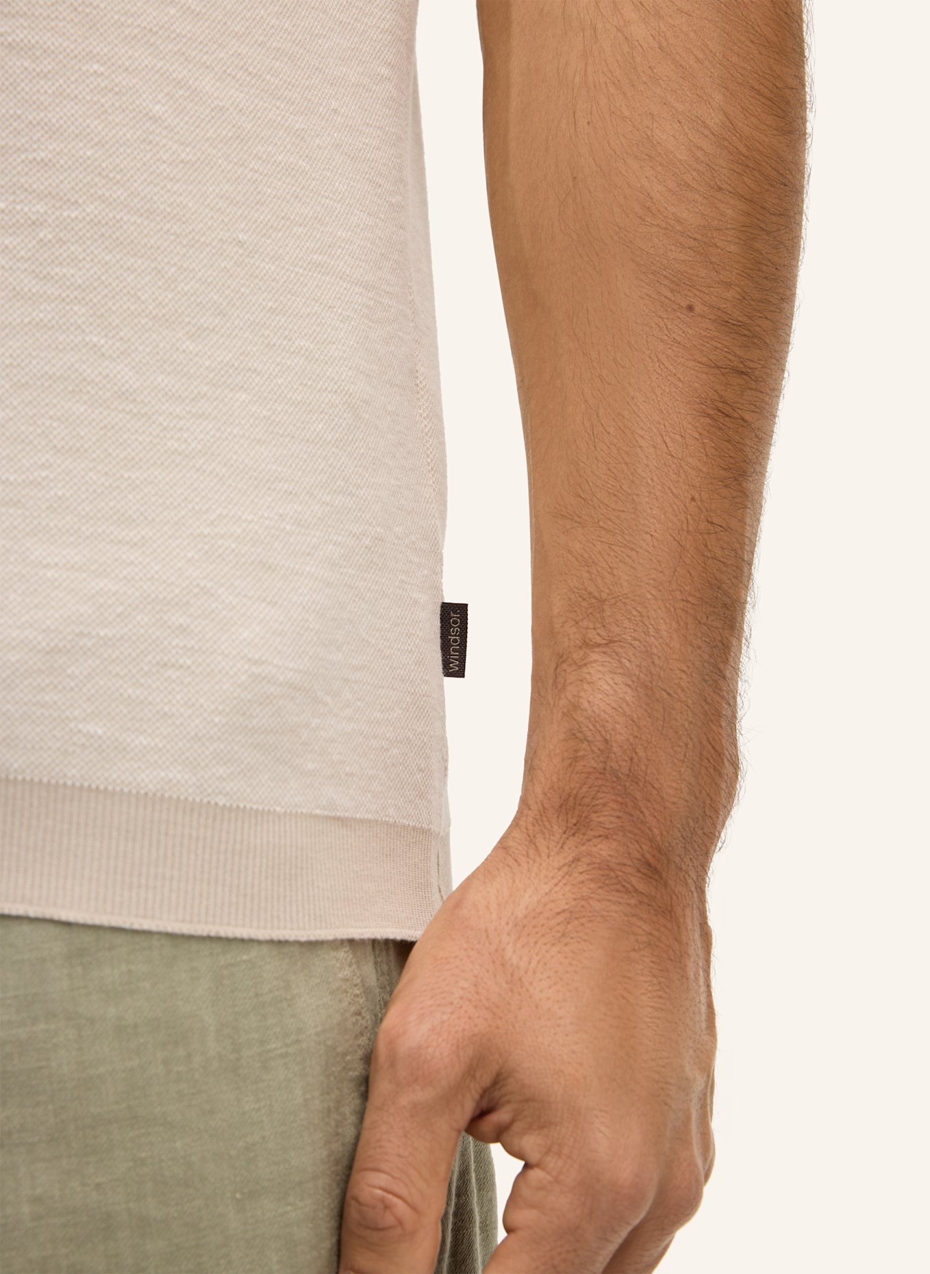 windsor. Poloshirt: BEIGE