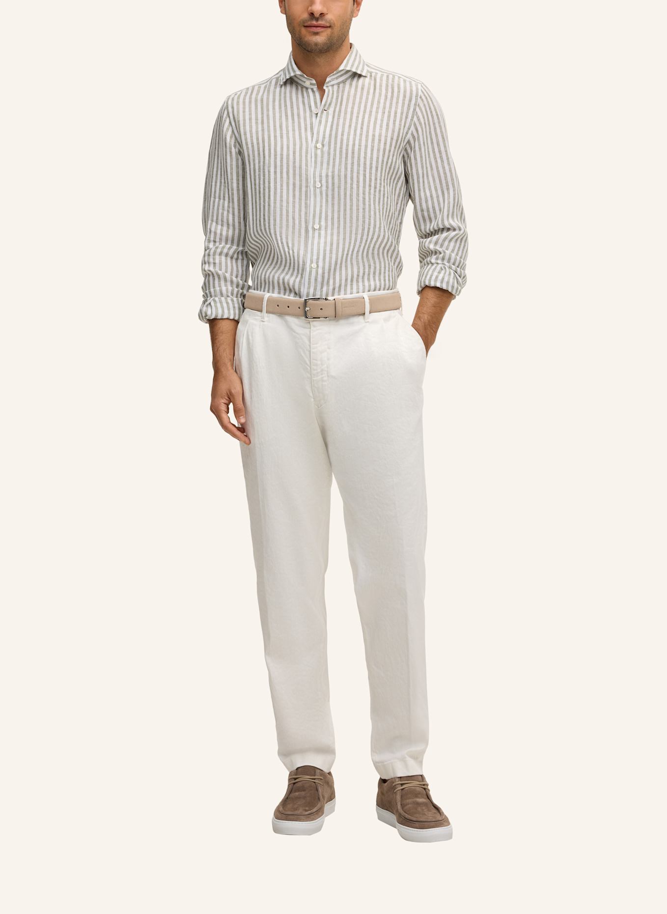 windsor. Chino Regular Fit: WEISS