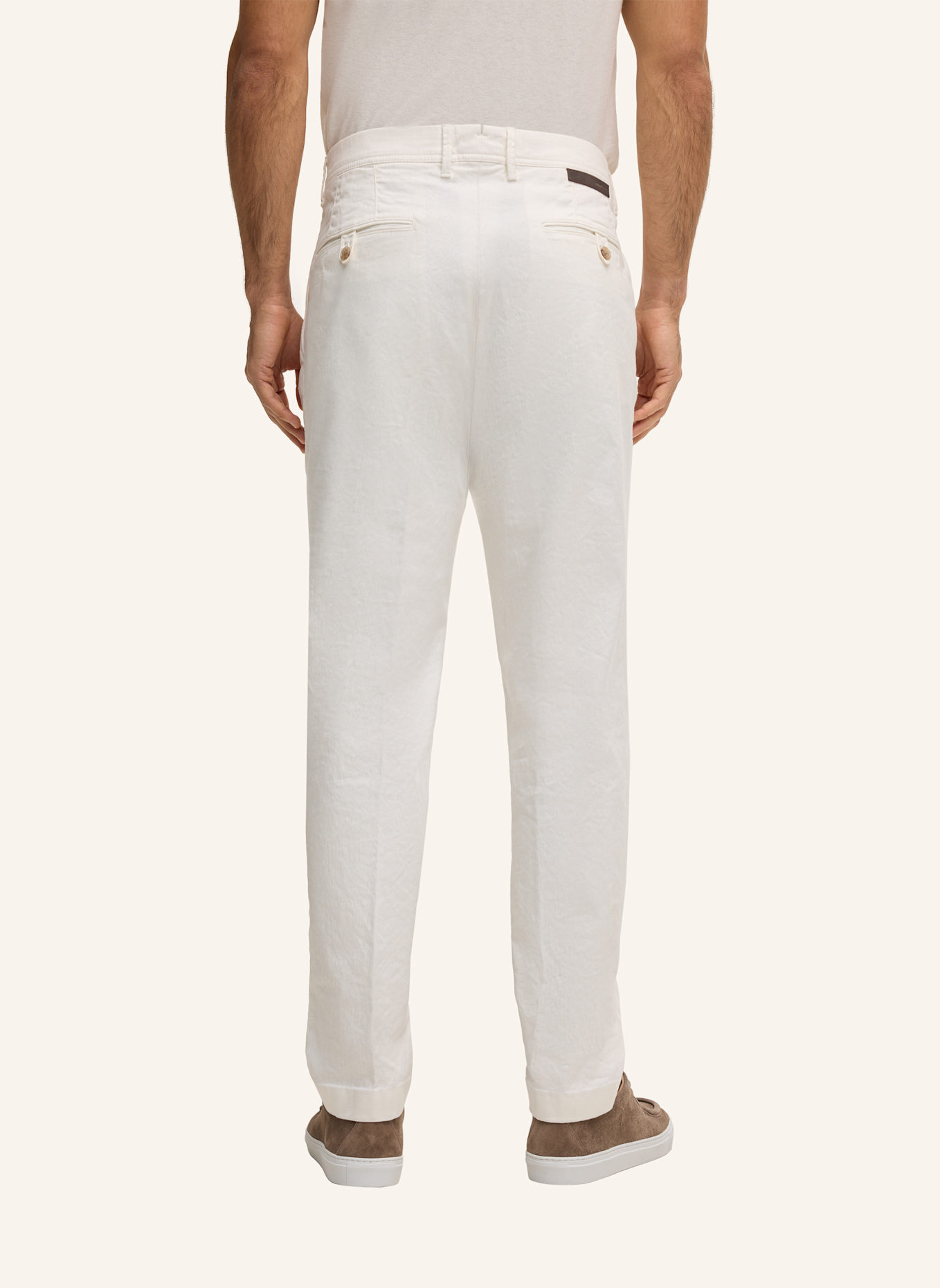 windsor. Chino Regular Fit: WEISS