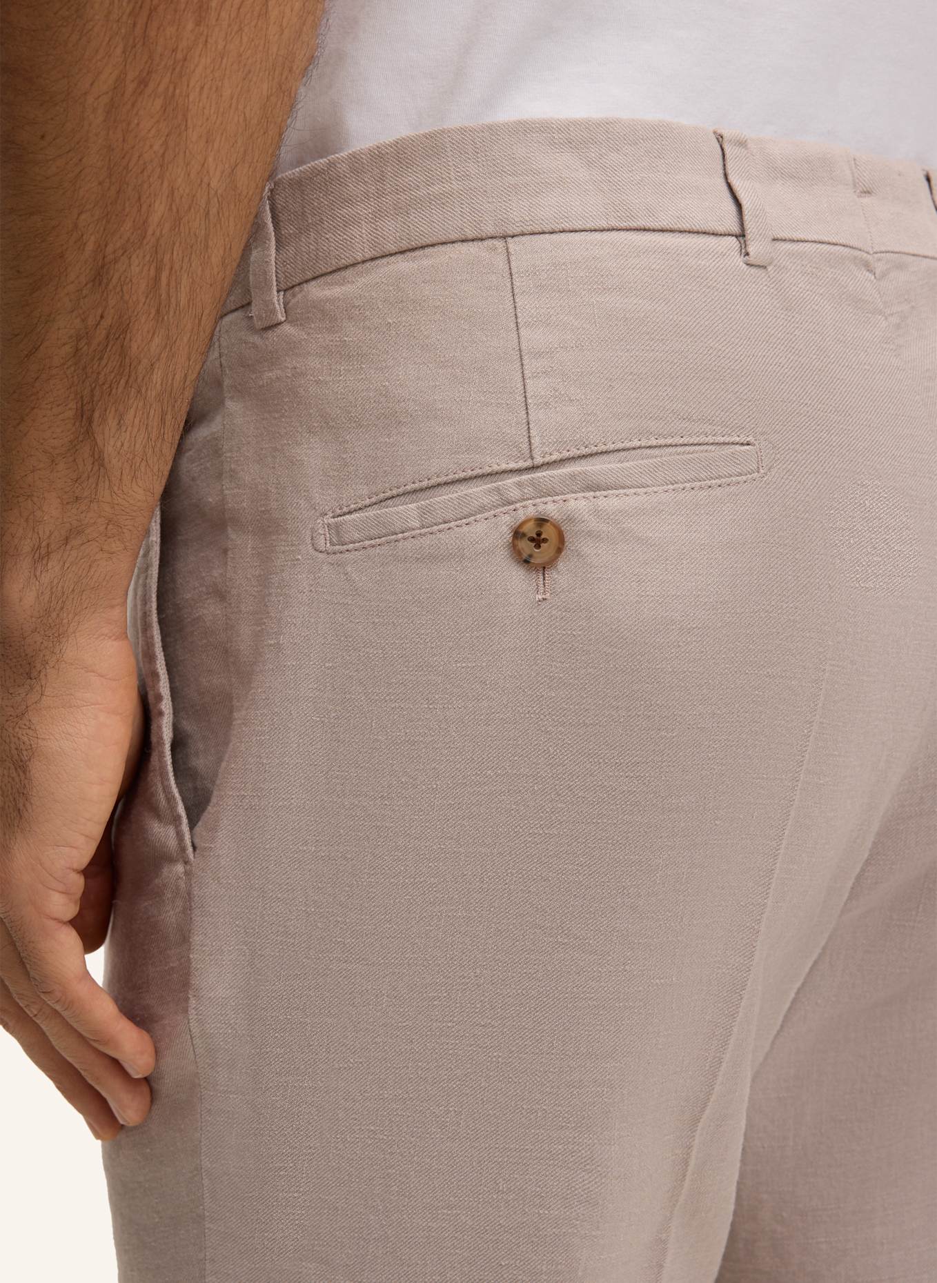 windsor. Anzughose SILVI Extra Slim Fit mit Leinen: BEIGE