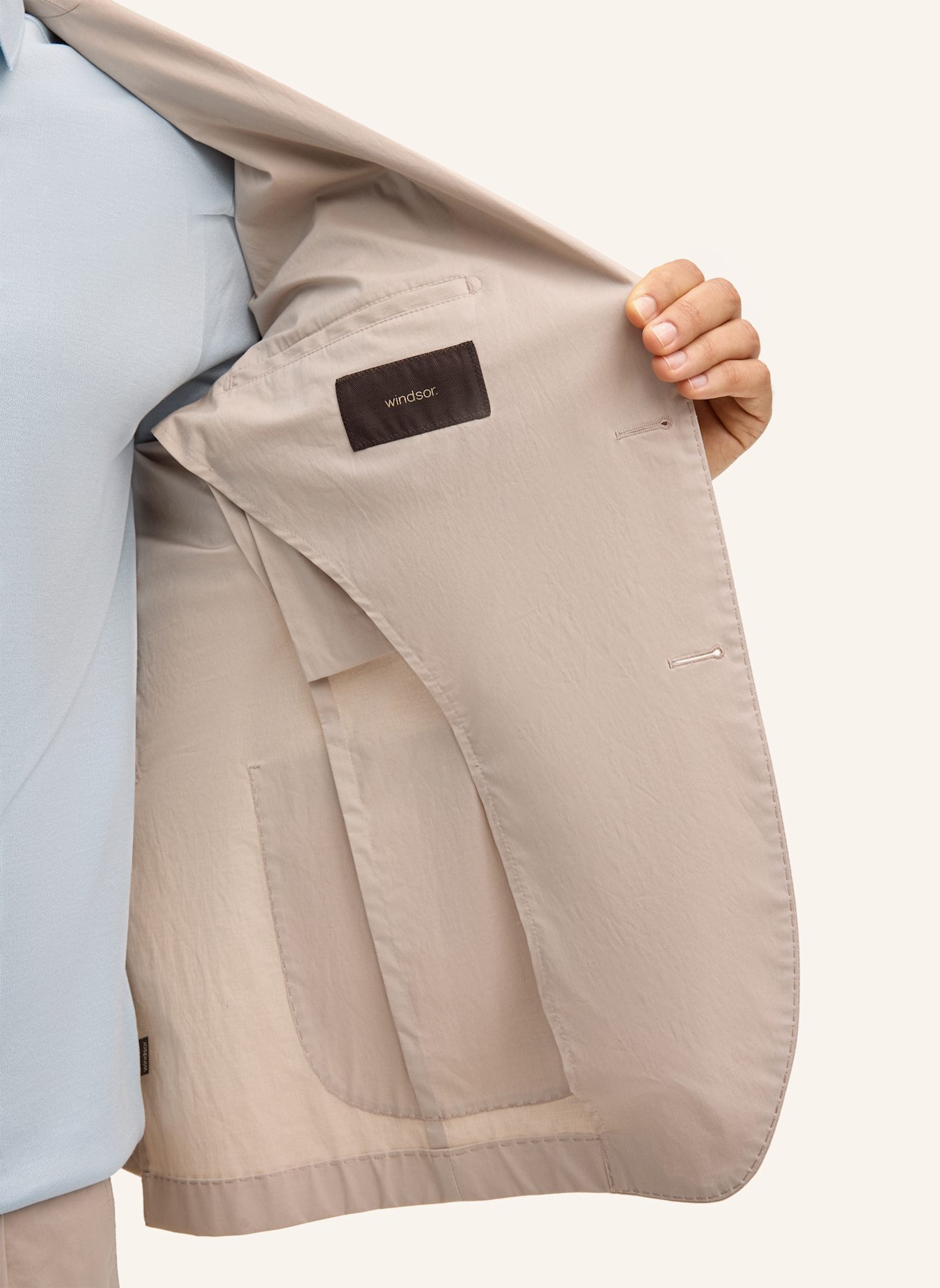 windsor. Baukasten Sakko Shaped Fit: BEIGE