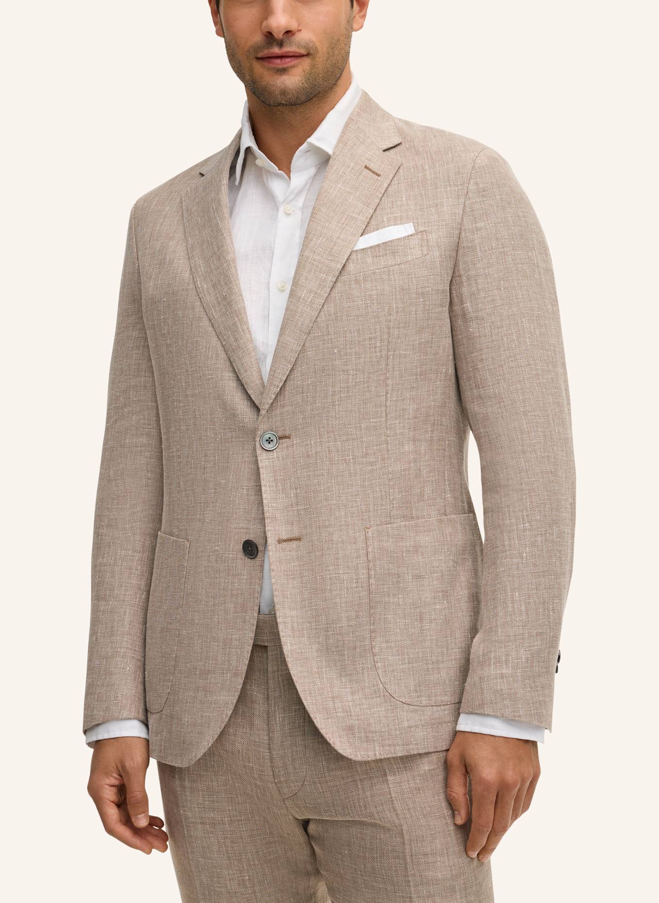 windsor. Baukasten Sakko Shaped Fit: HELLBRAUN