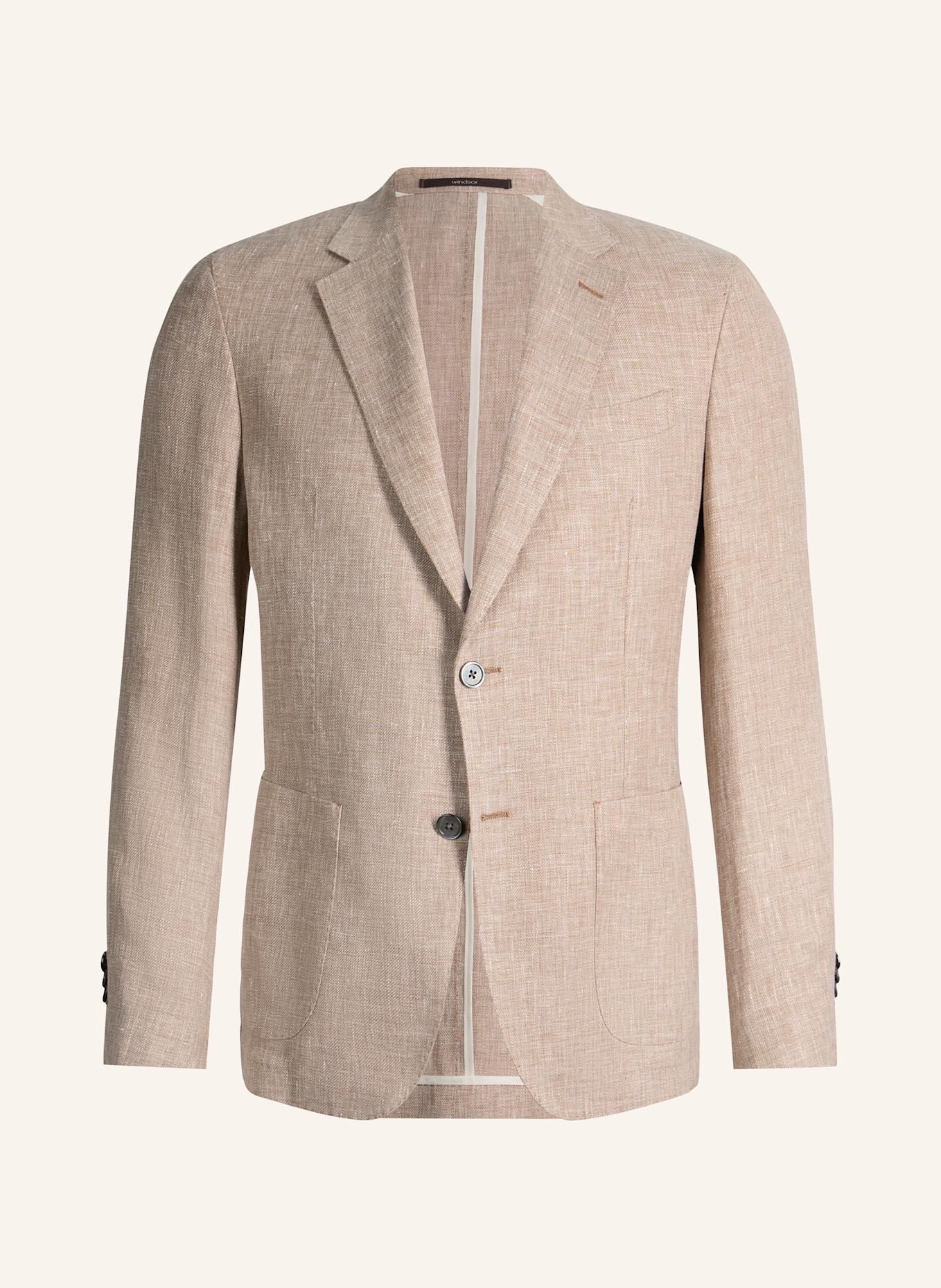 windsor. Baukasten Sakko Shaped Fit: HELLBRAUN