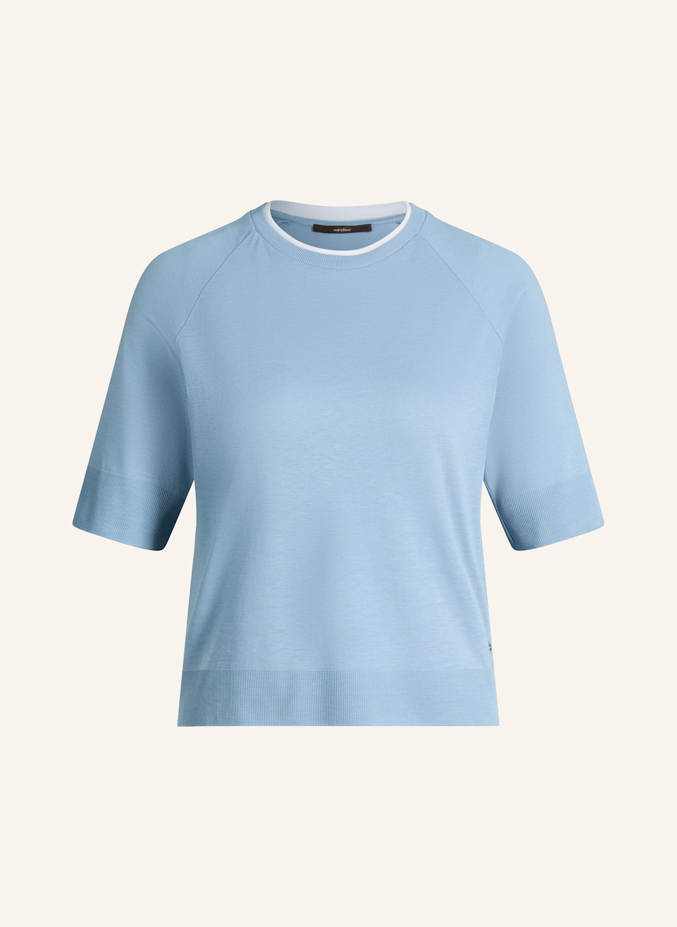 windsor. T-Shirt: HELLBLAU