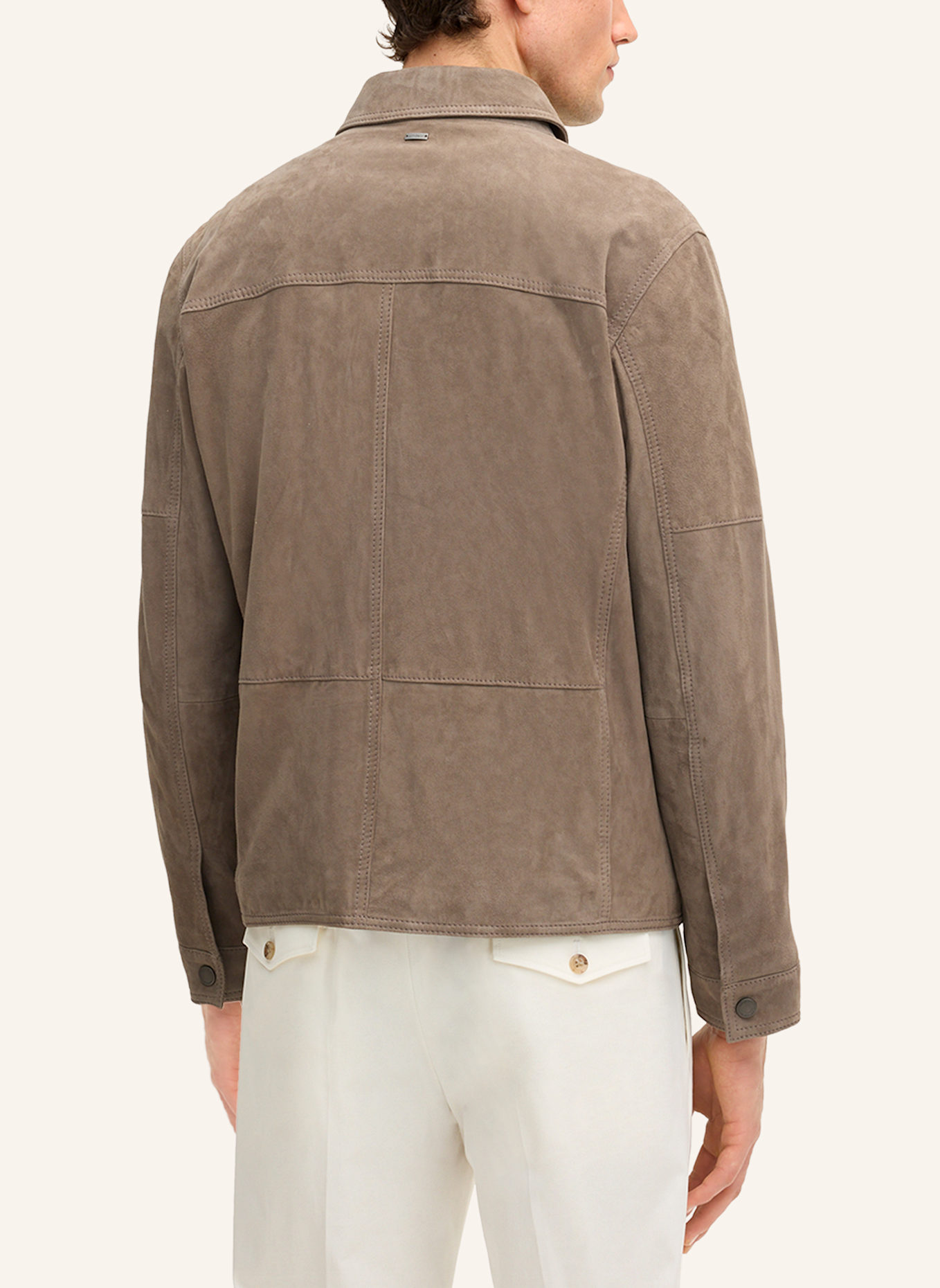 windsor. Lederjacke: GRAU