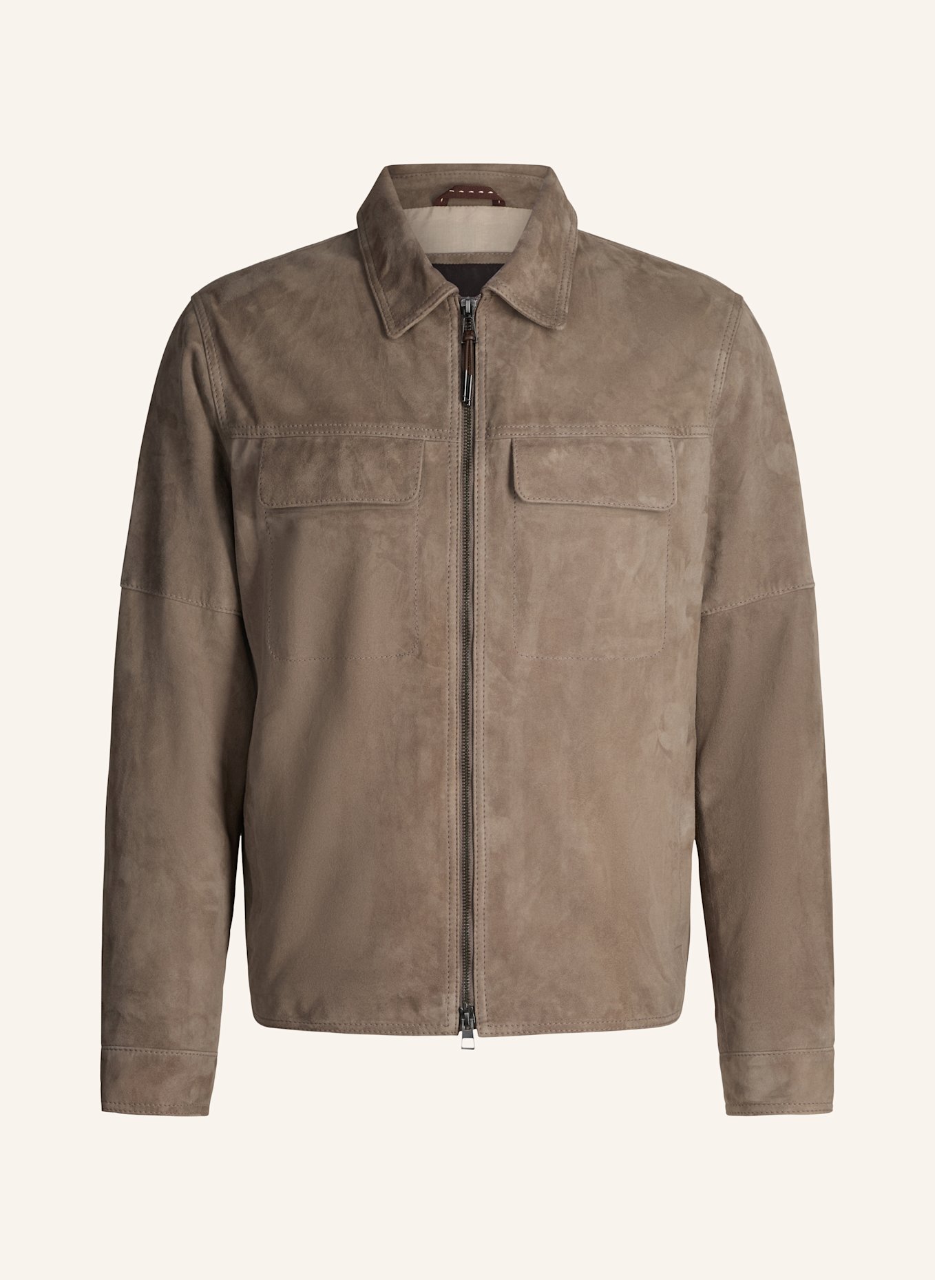 windsor. Lederjacke: GRAU