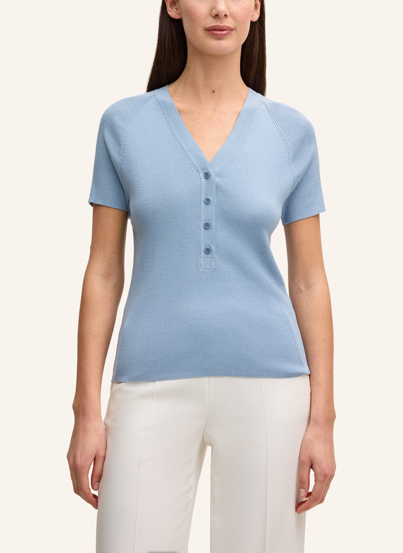 windsor. Strickshirt: HELLBLAU