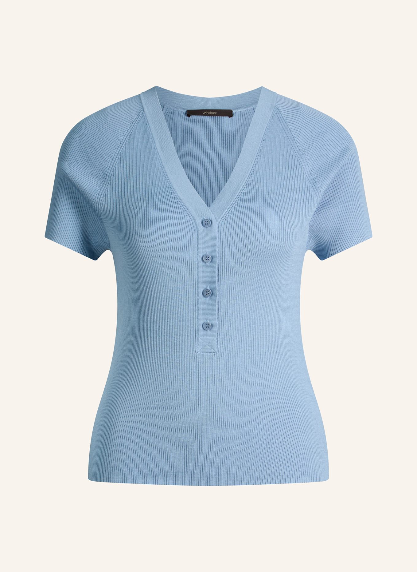 windsor. Strickshirt: HELLBLAU