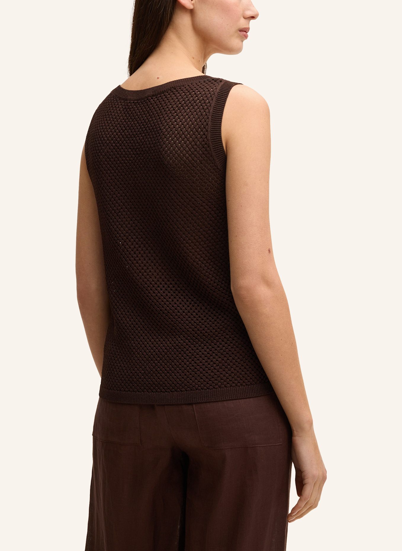 windsor. Strick-Top: DUNKELBRAUN