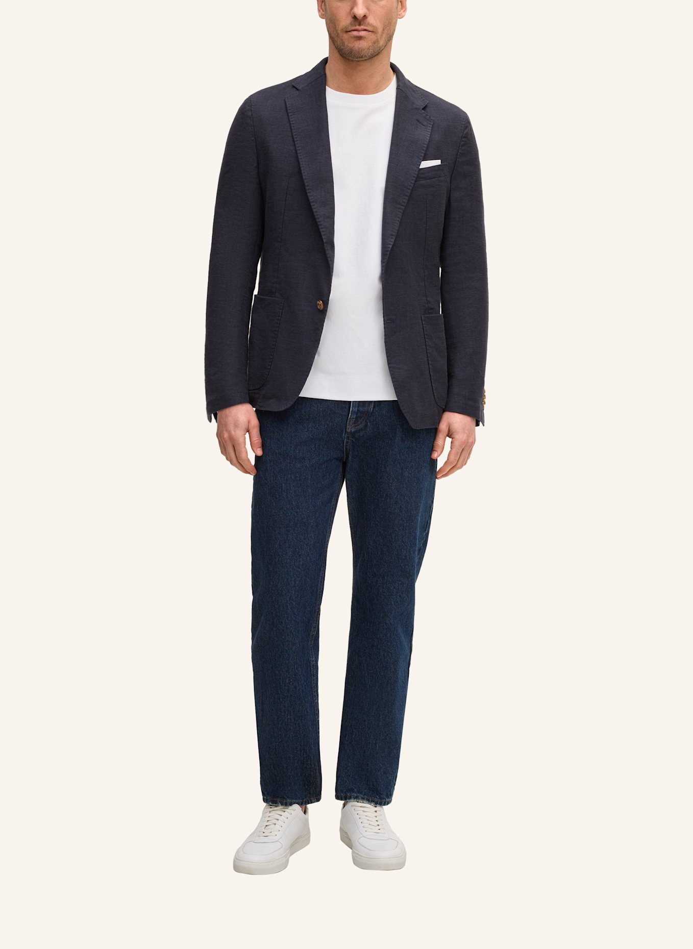 windsor. Baukasten Sakko Shaped Fit: DUNKELBLAU