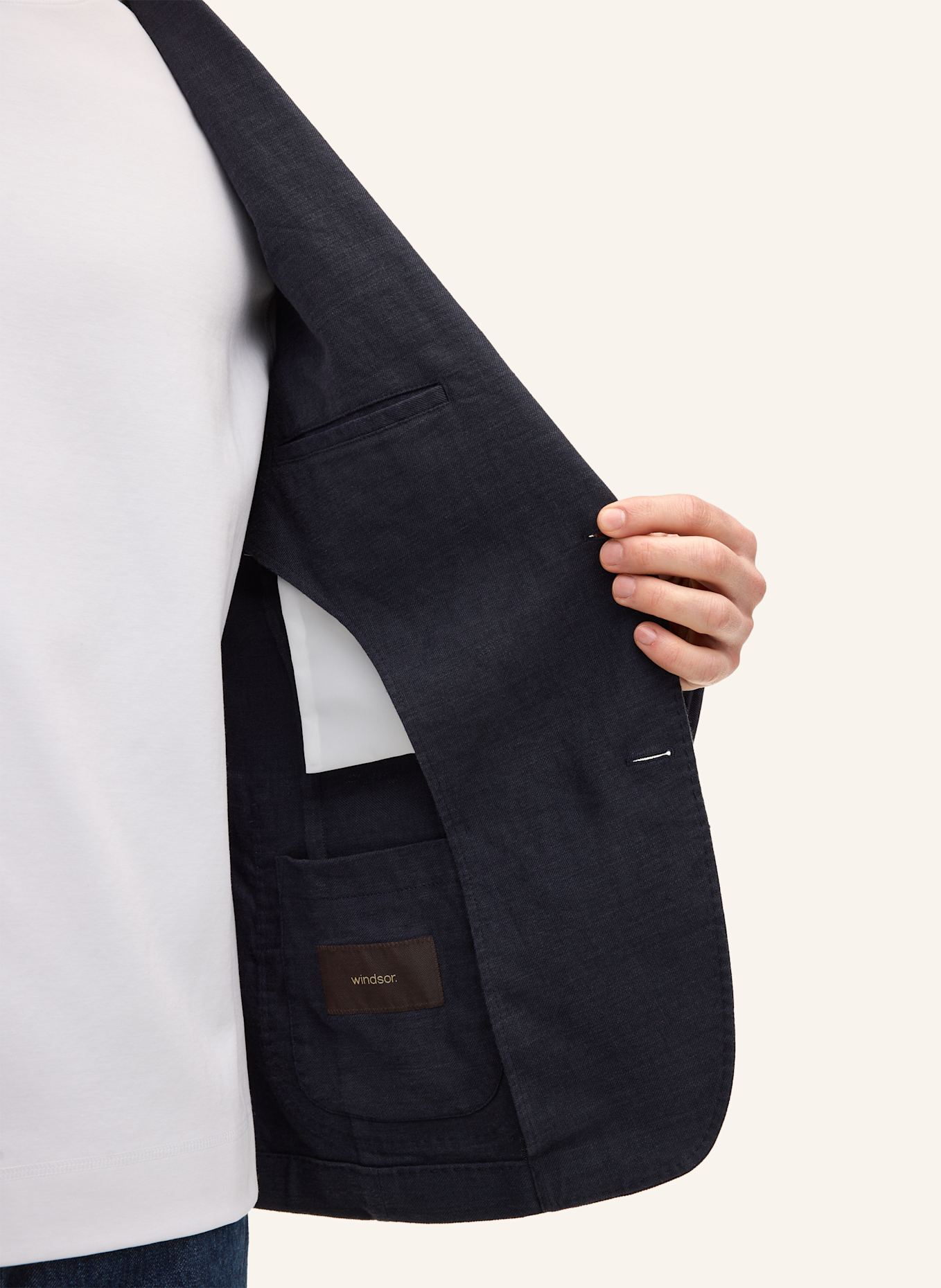 windsor. Baukasten Sakko Shaped Fit: DUNKELBLAU