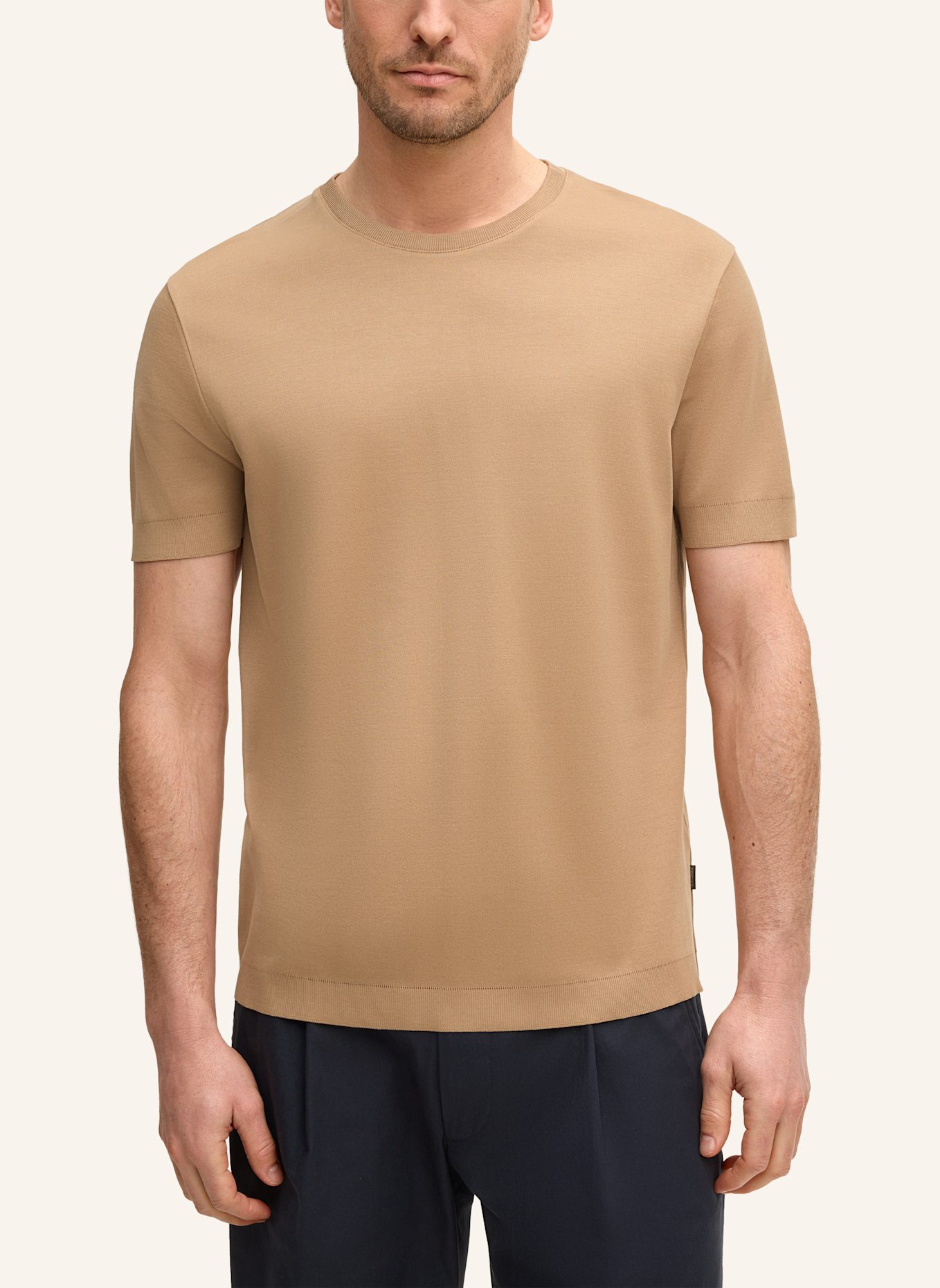 windsor. Strickshirt FLORO: CAMEL