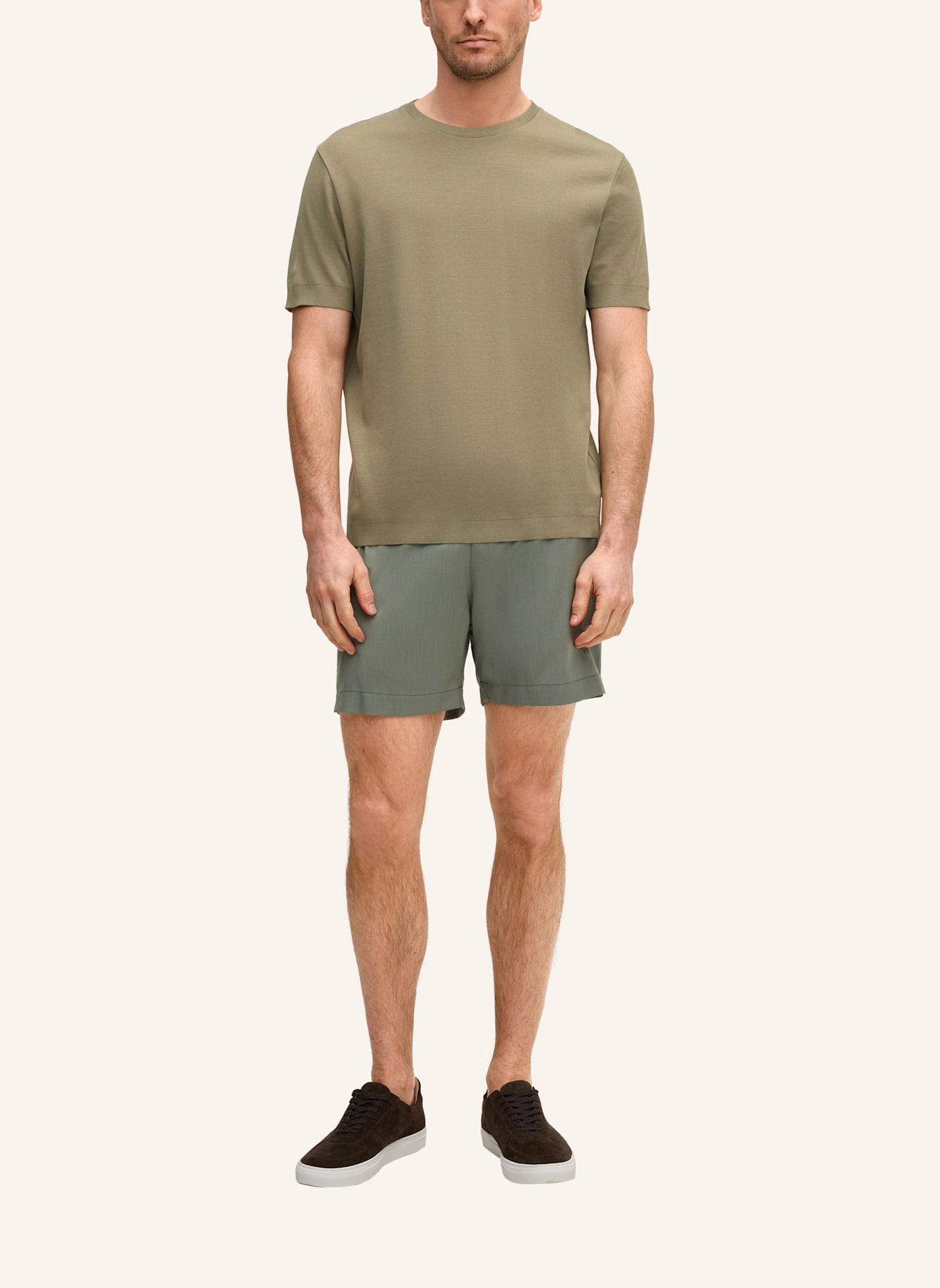 windsor. Strickshirt FLORO: OLIV