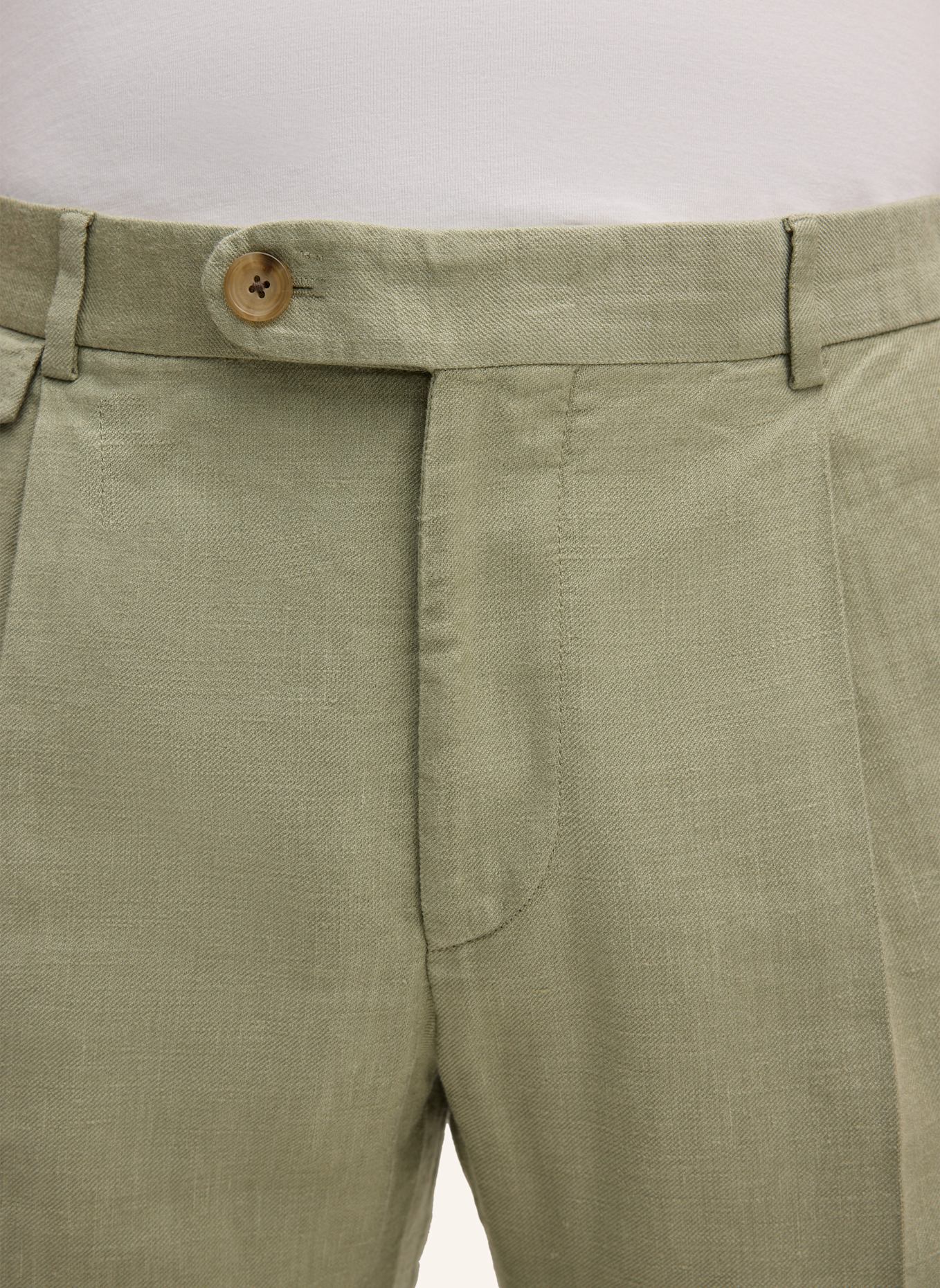 windsor. Anzughose SILVI Extra Slim Fit mit Leinen: HELLGRÜN