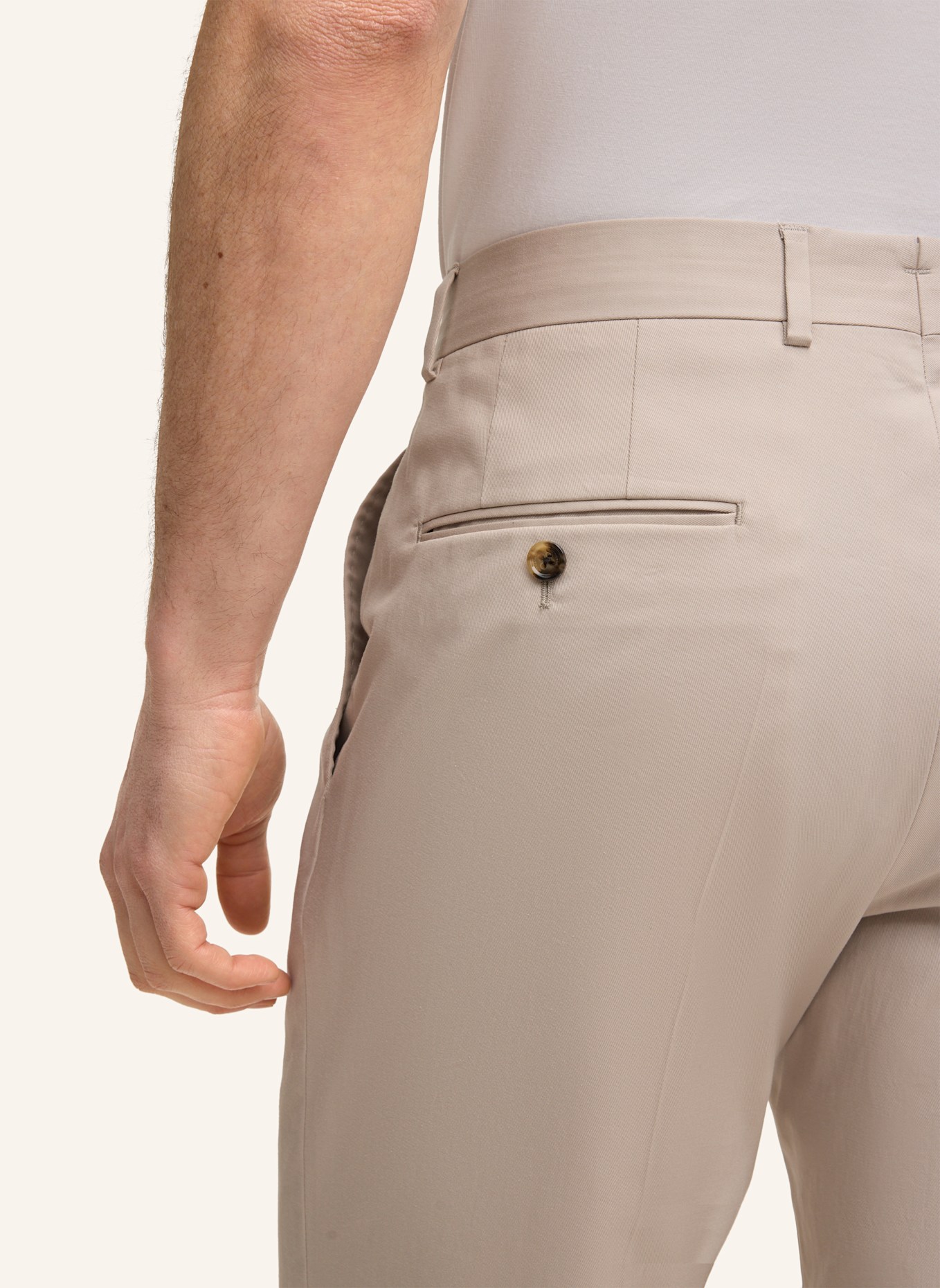 windsor. Stoffhose Shaped Fit: BEIGE