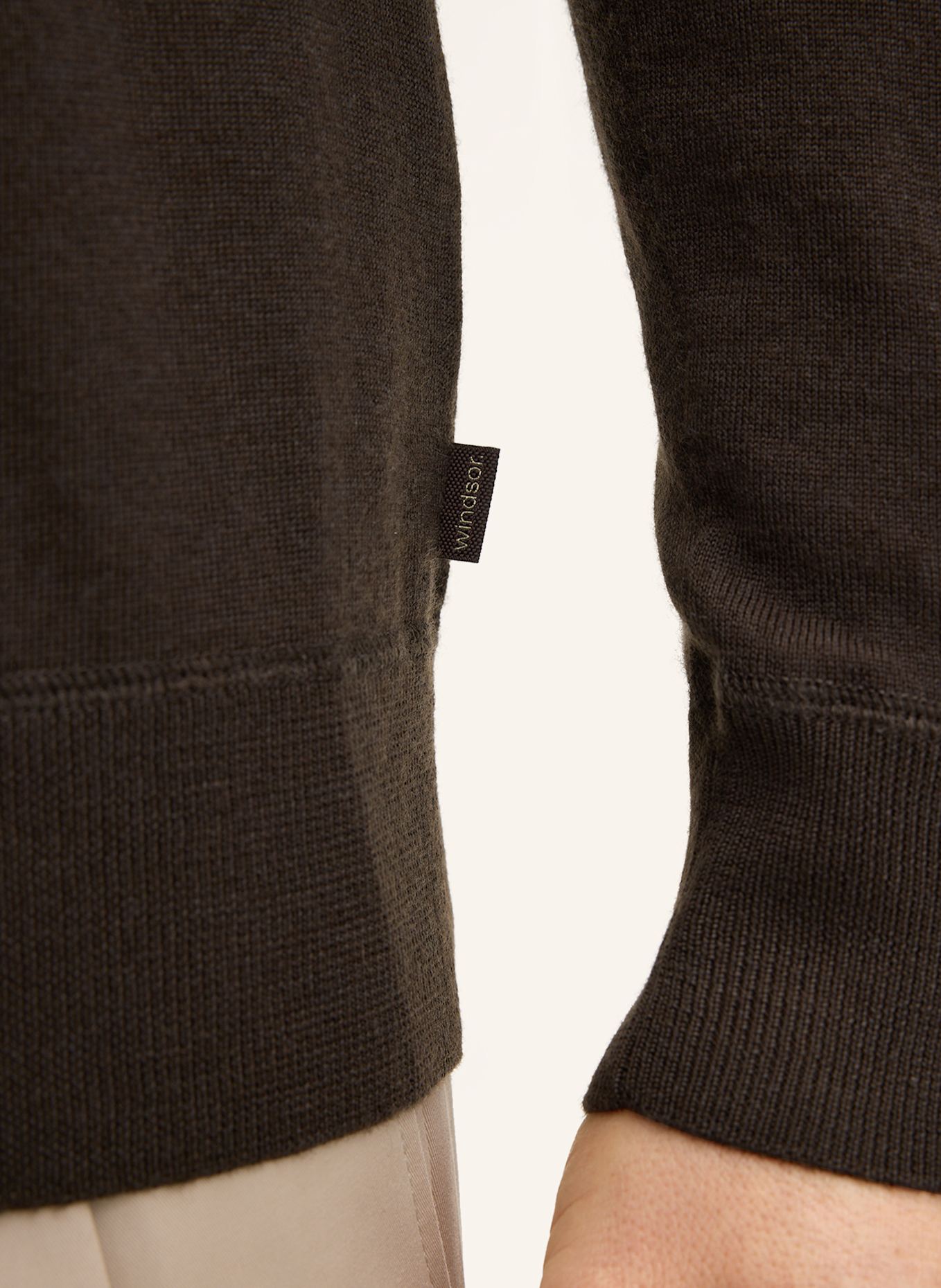 windsor. Pullover NANDO: BRAUN