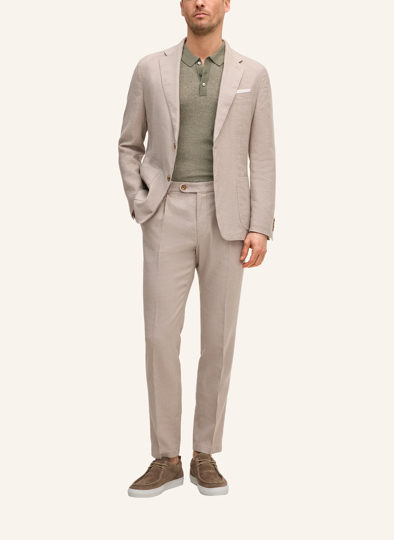 windsor. Baukasten Sakko Shaped Fit: BEIGE