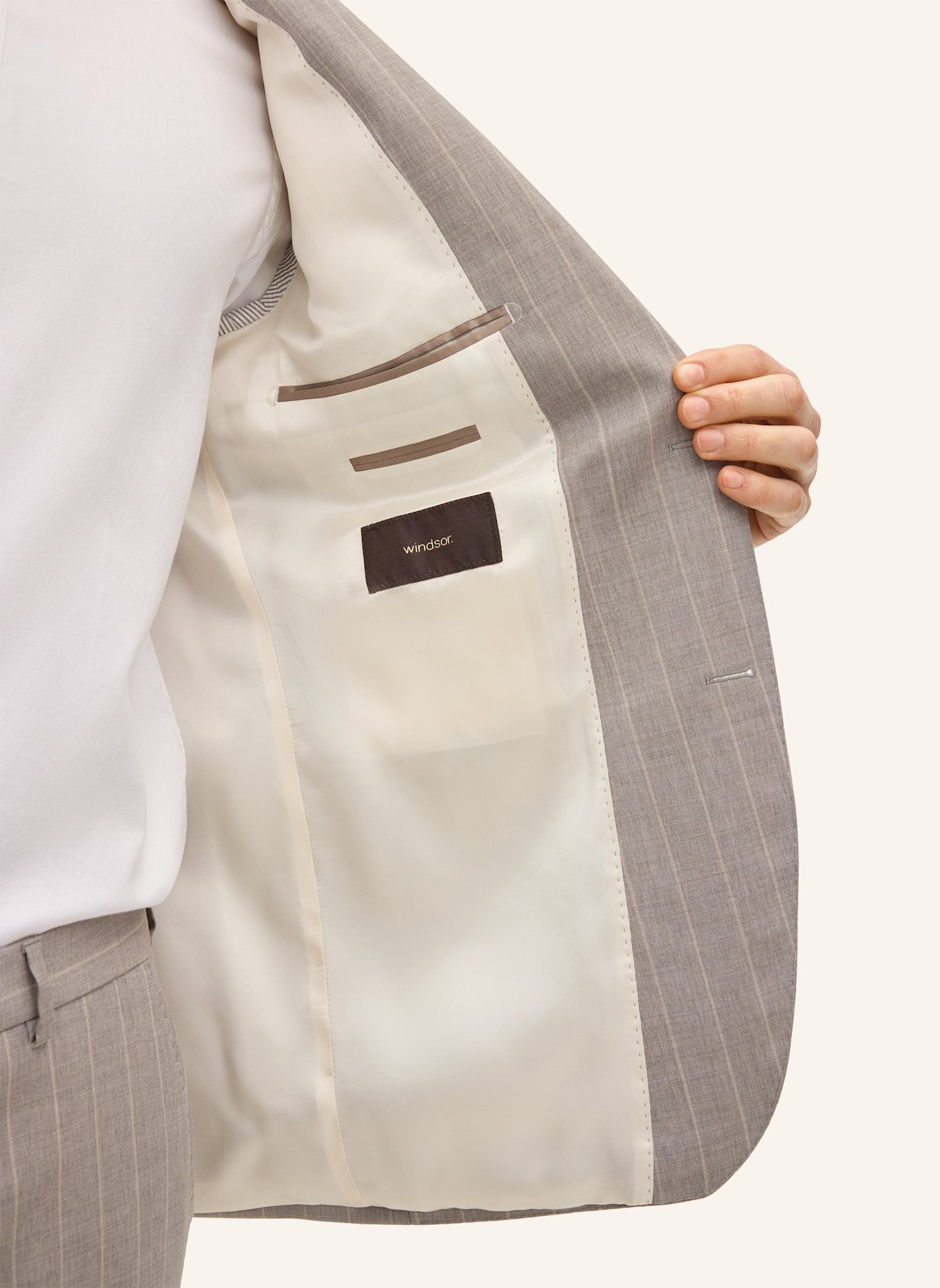 windsor. Anzug Shaped Fit: GRAU