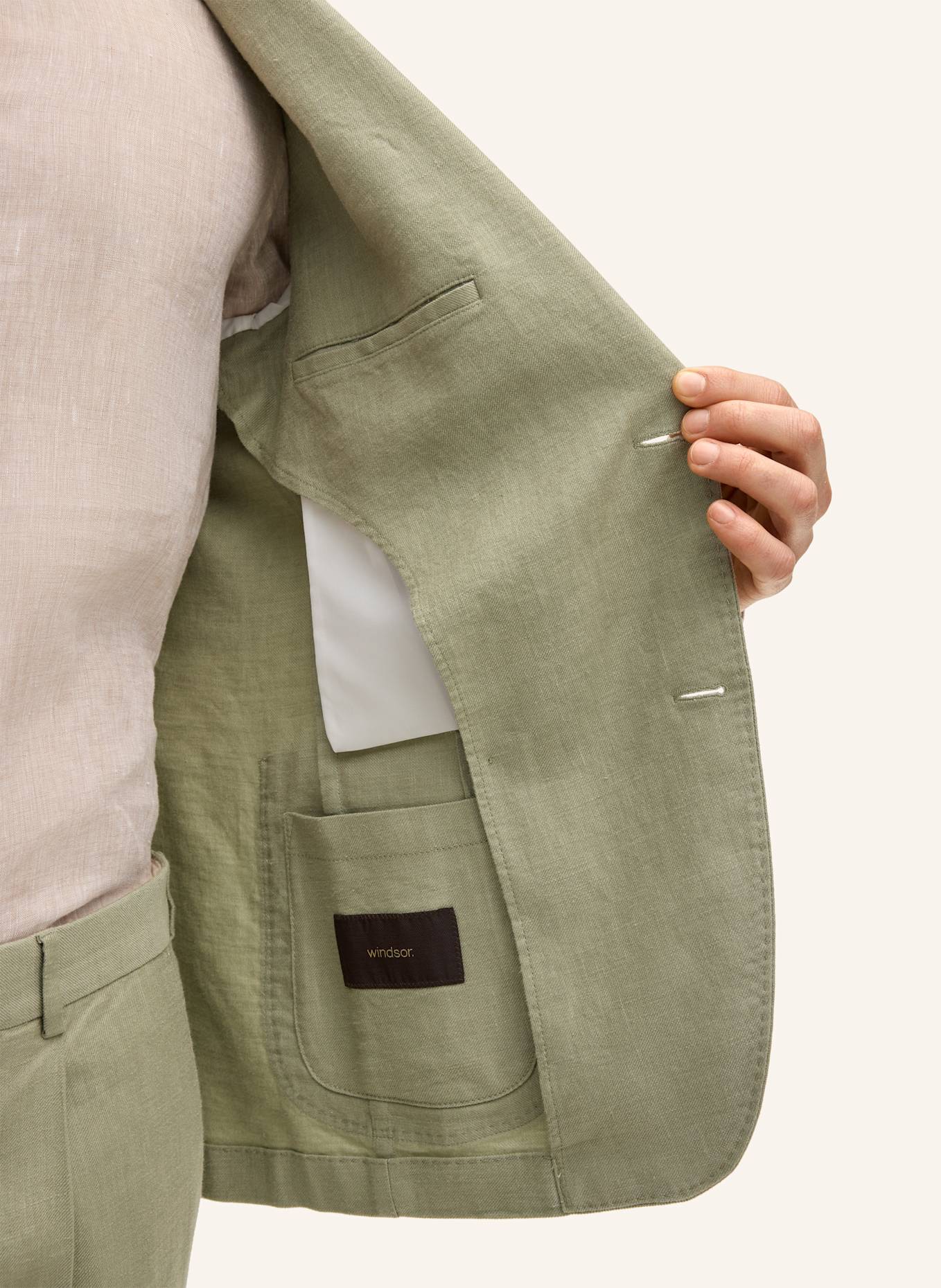 windsor. Baukasten Sakko Shaped Fit: HELLGRÜN