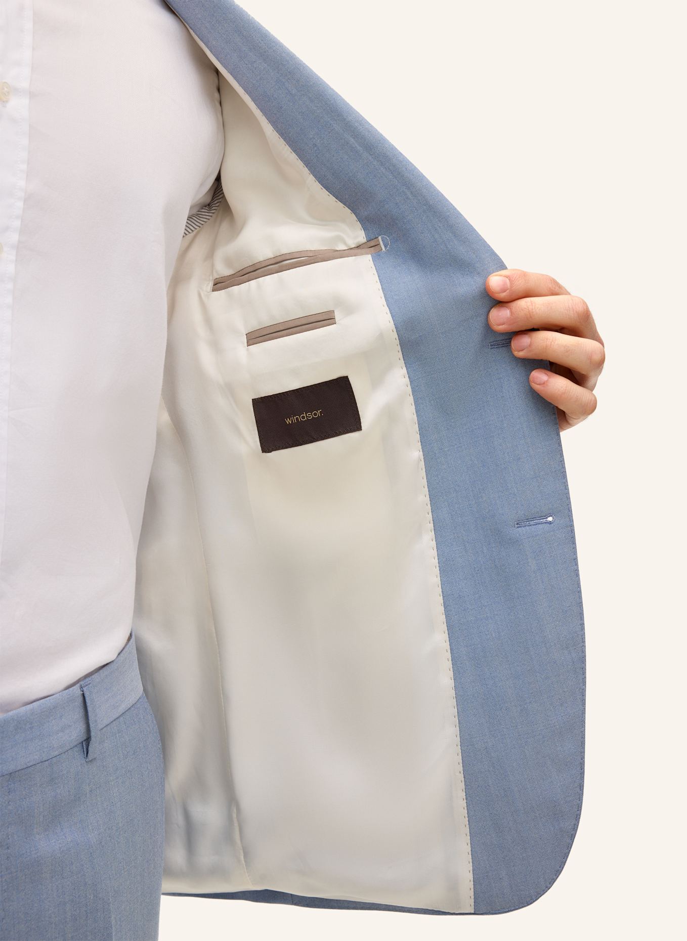 windsor. Anzug Shaped Fit: BLAU