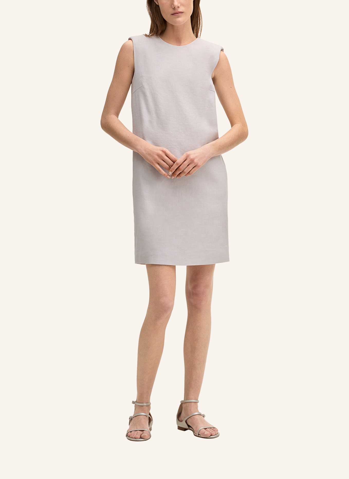 windsor. Kleid mit Leinen: BEIGE