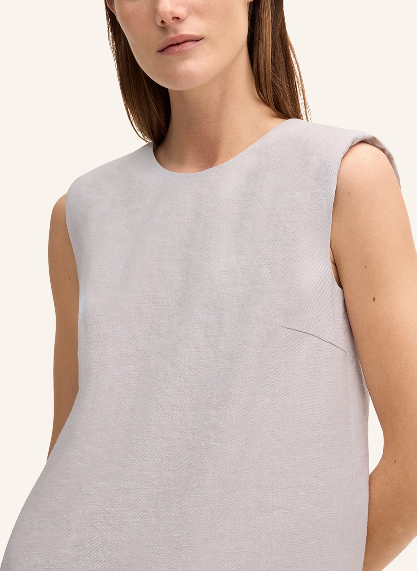 windsor. Kleid mit Leinen: BEIGE
