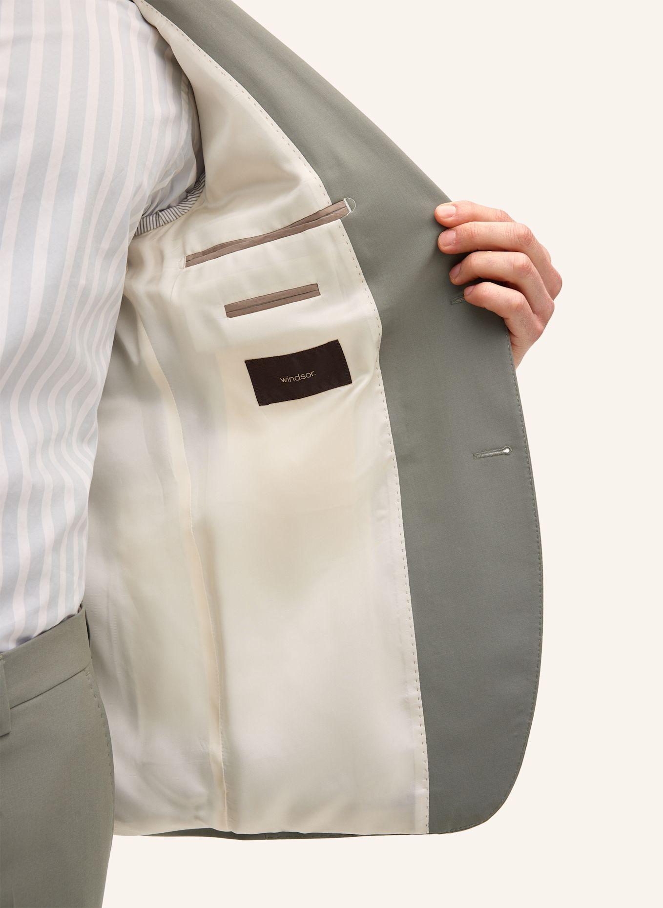 windsor. Anzug Shaped Fit: GRÜN