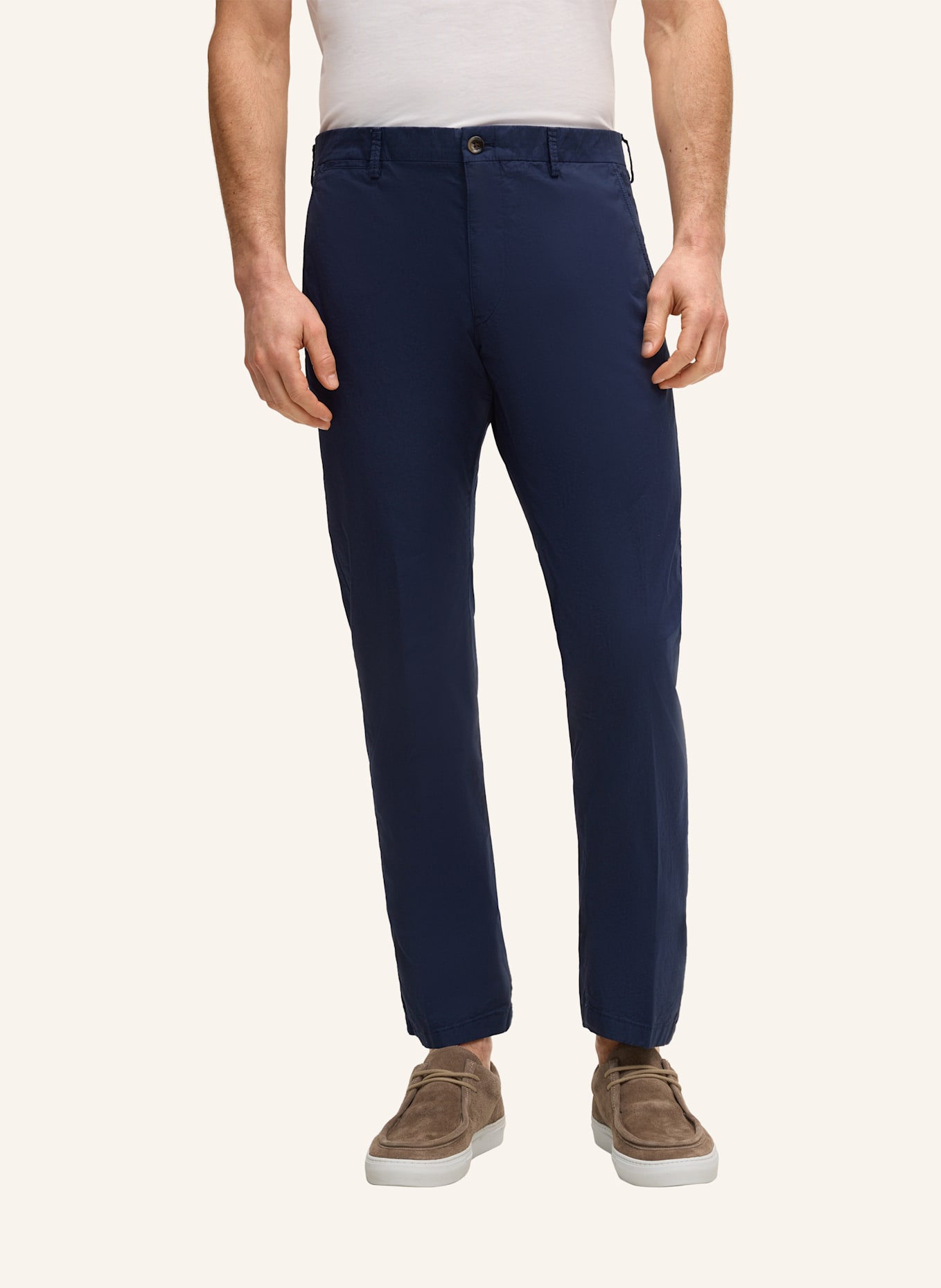 windsor. Chino Regular Fit: DUNKELBLAU