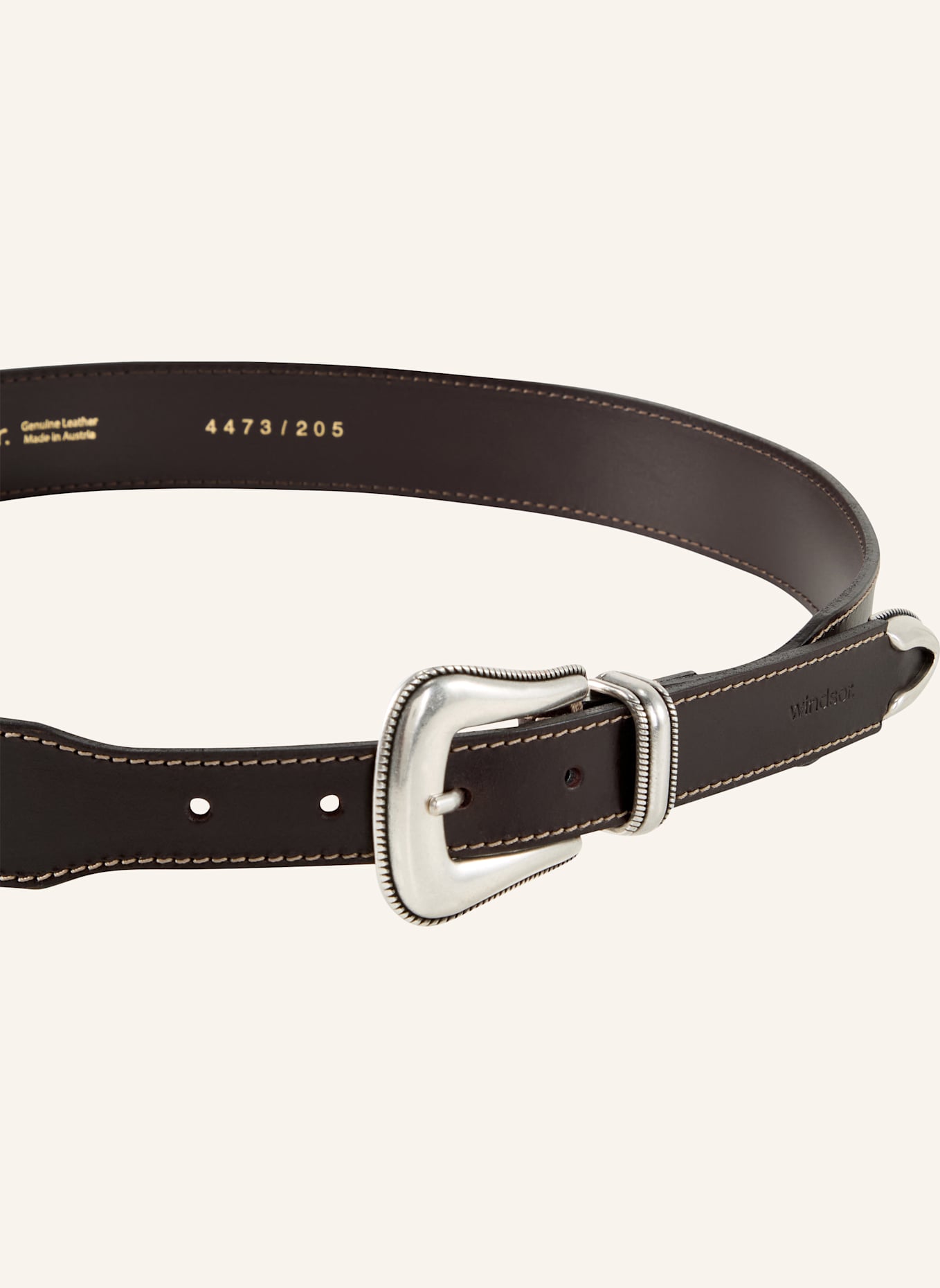 windsor. Ledergürtel: DUNKELBRAUN