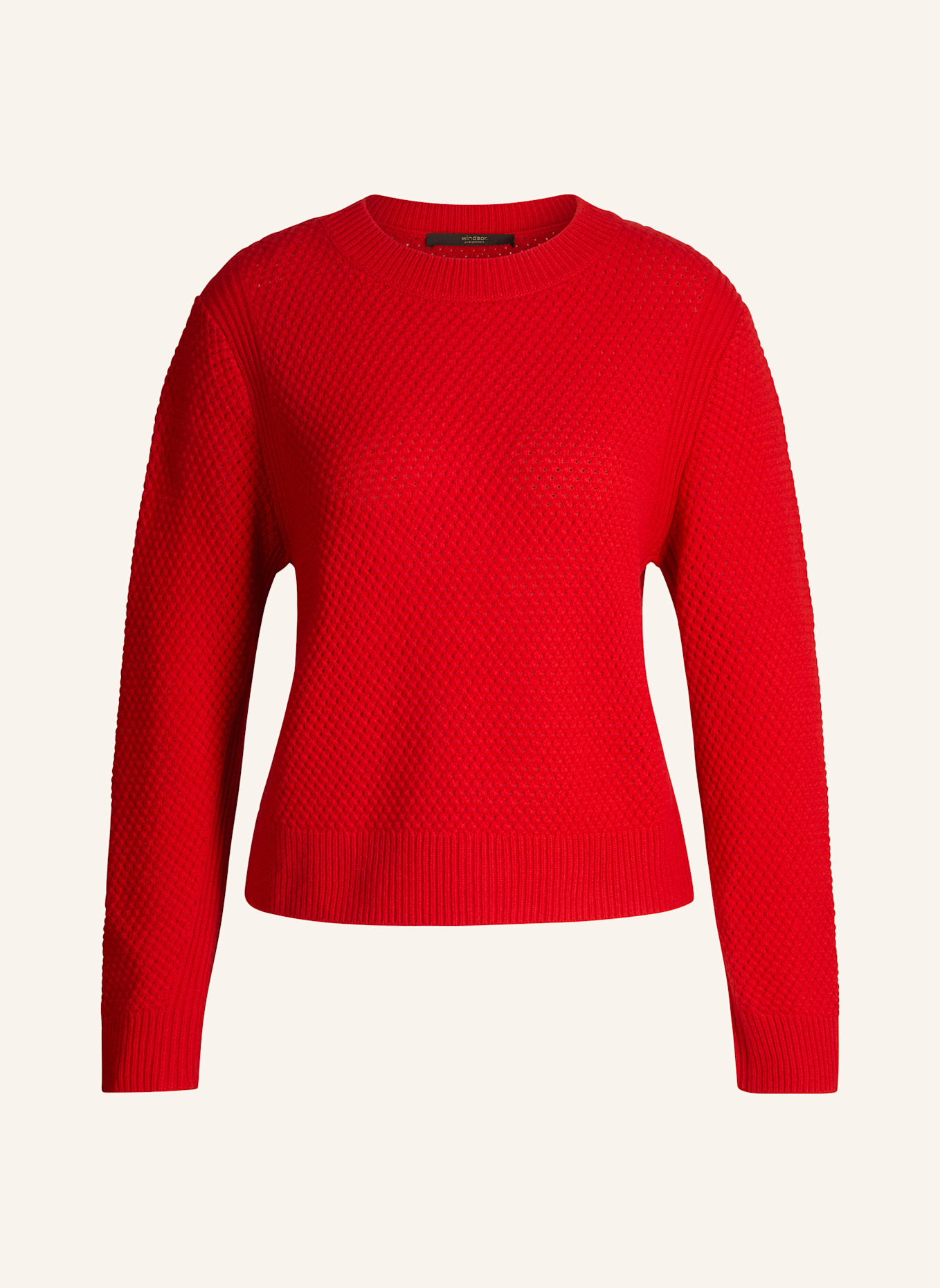 windsor. Strickpullover: ROT