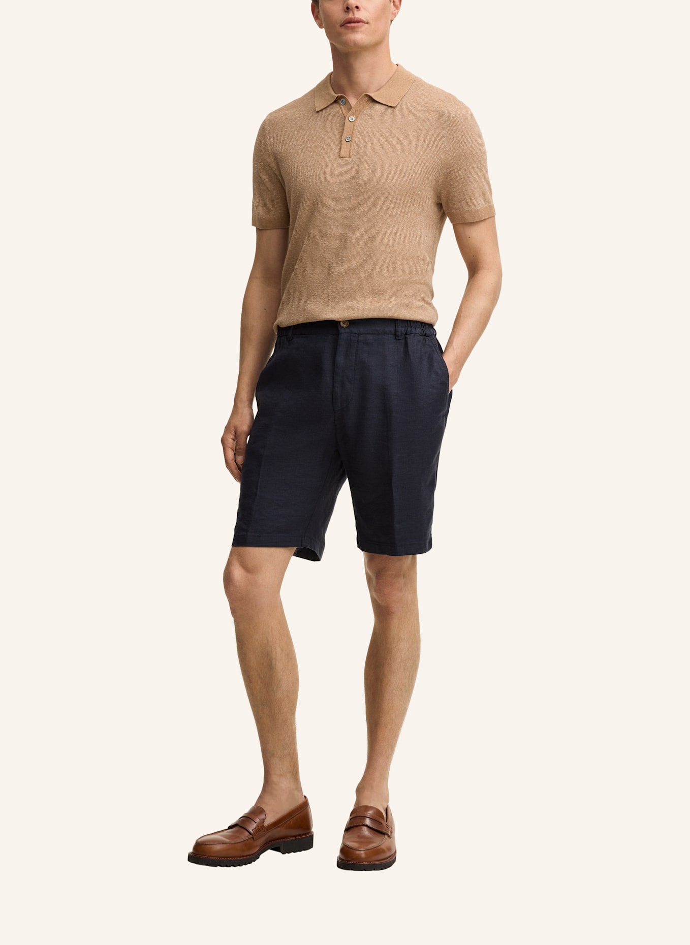 windsor. Shorts Shaped Fit: DUNKELBLAU