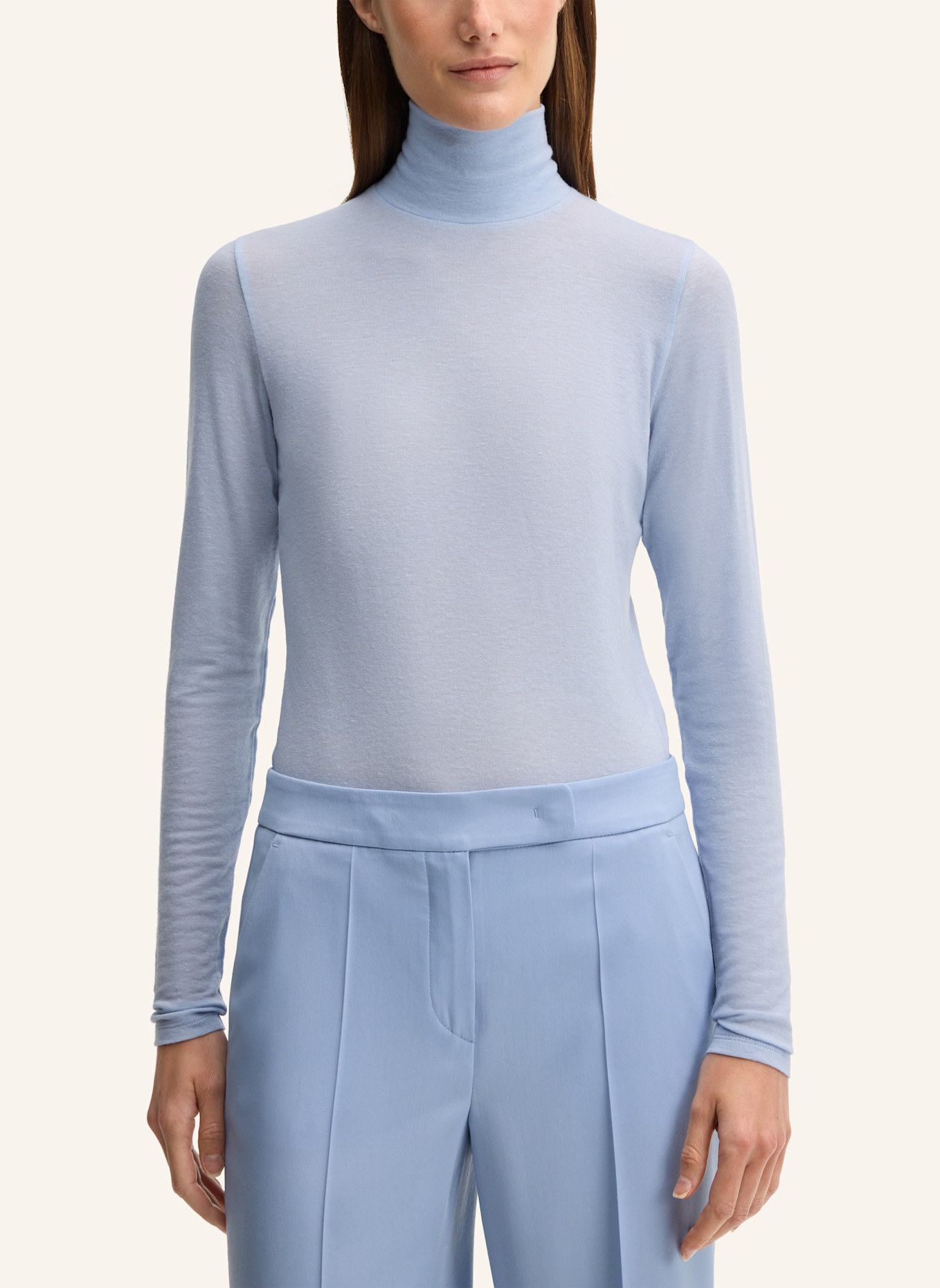 windsor. Rollkragenshirt: HELLBLAU