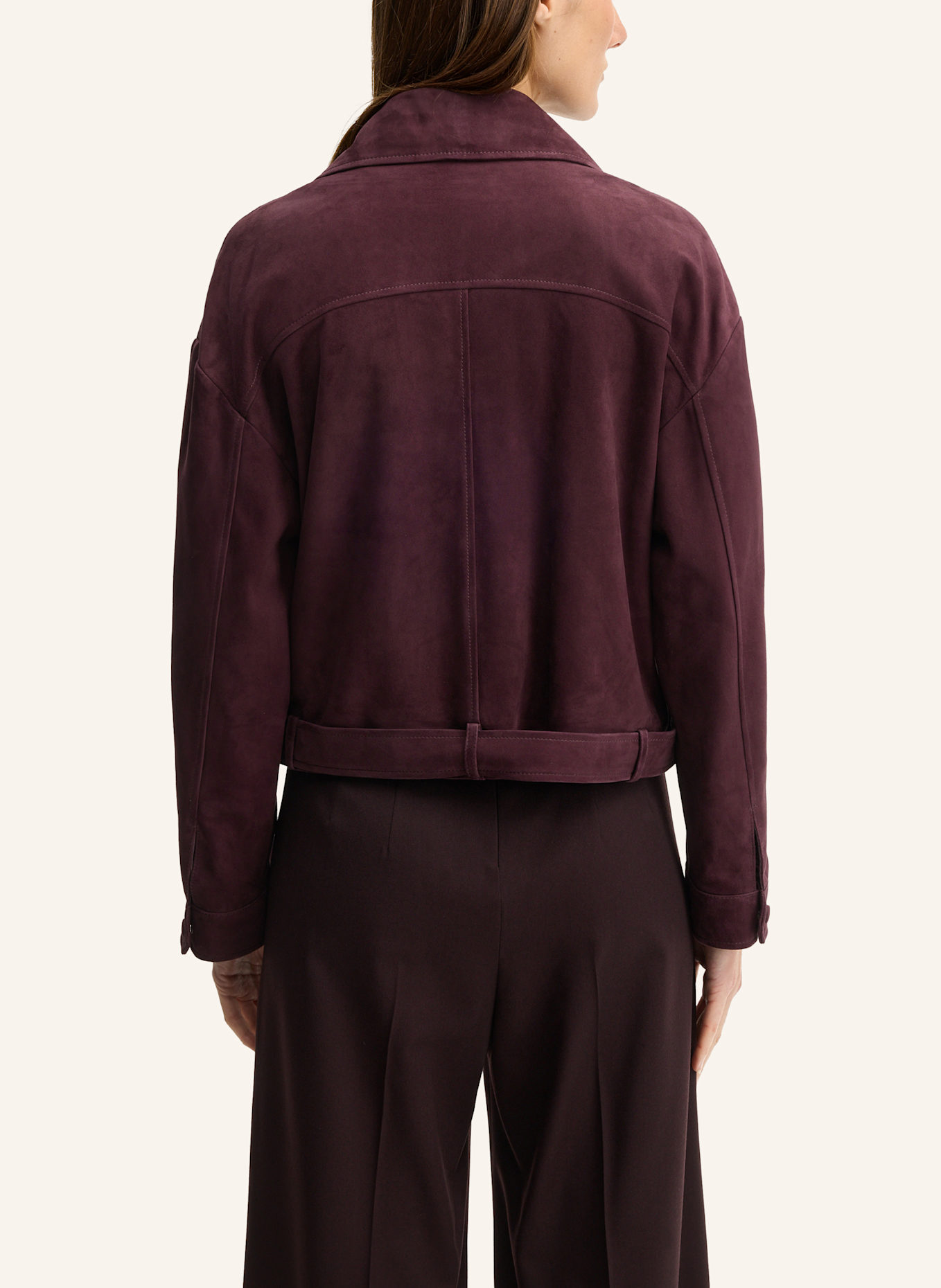 windsor. Lederjacke: DUNKELROT