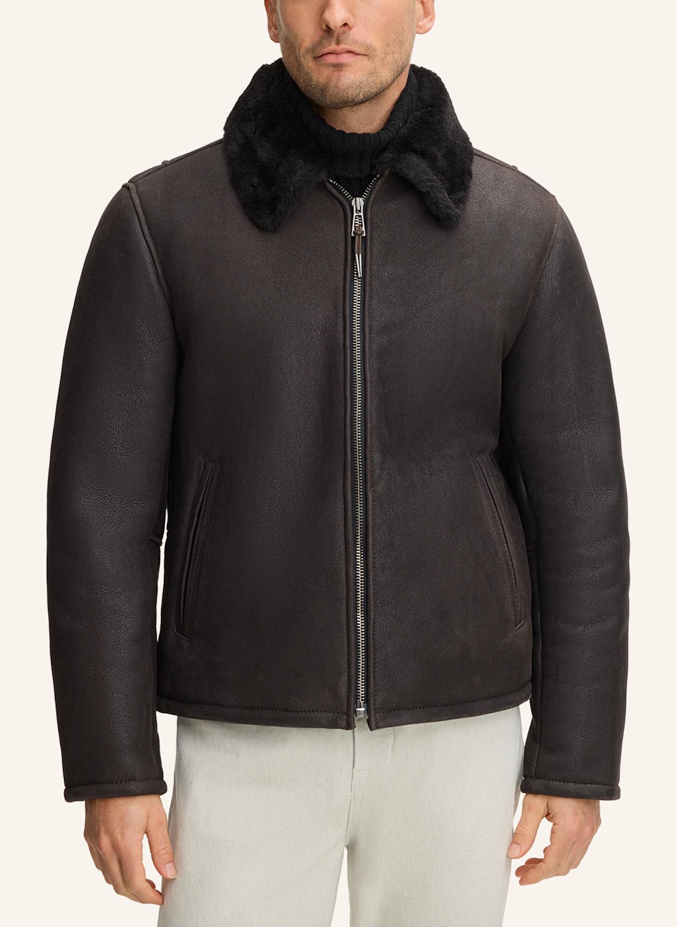 windsor. Lederjacke: BRAUN