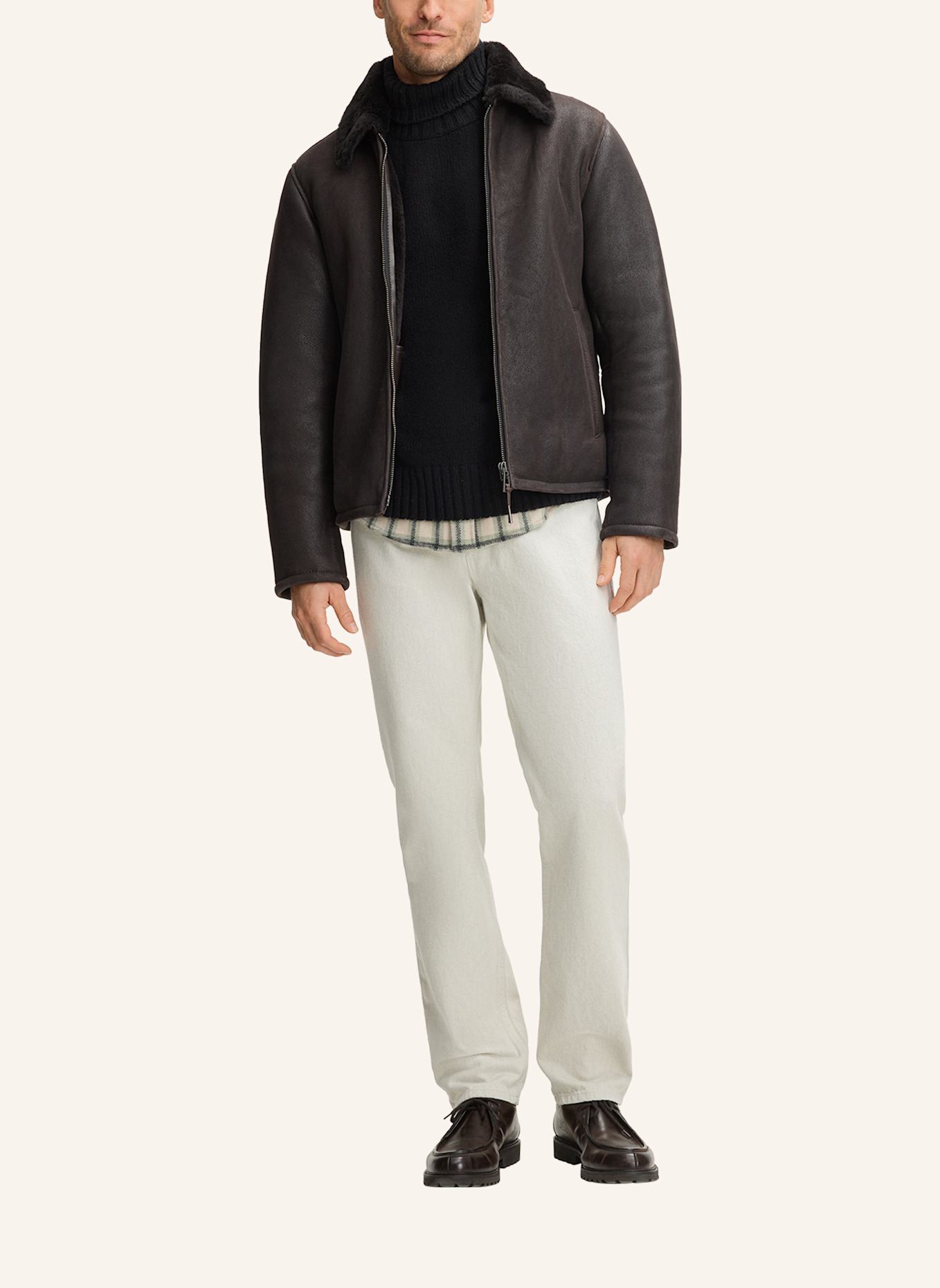 windsor. Lederjacke: BRAUN