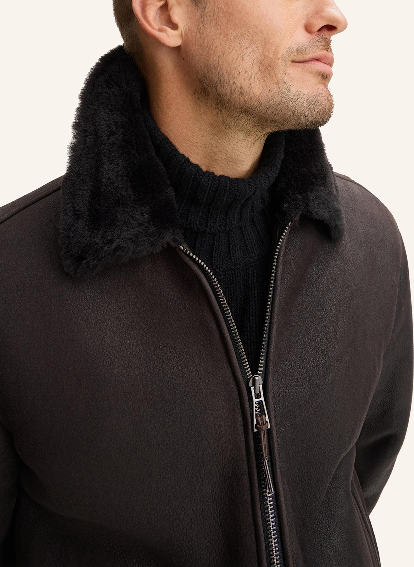 windsor. Lederjacke: BRAUN