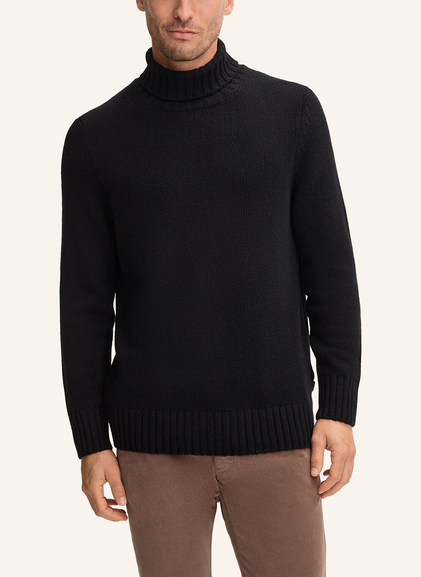 windsor. Cashmere-Rollkragenpullover ECOSIO: SCHWARZ