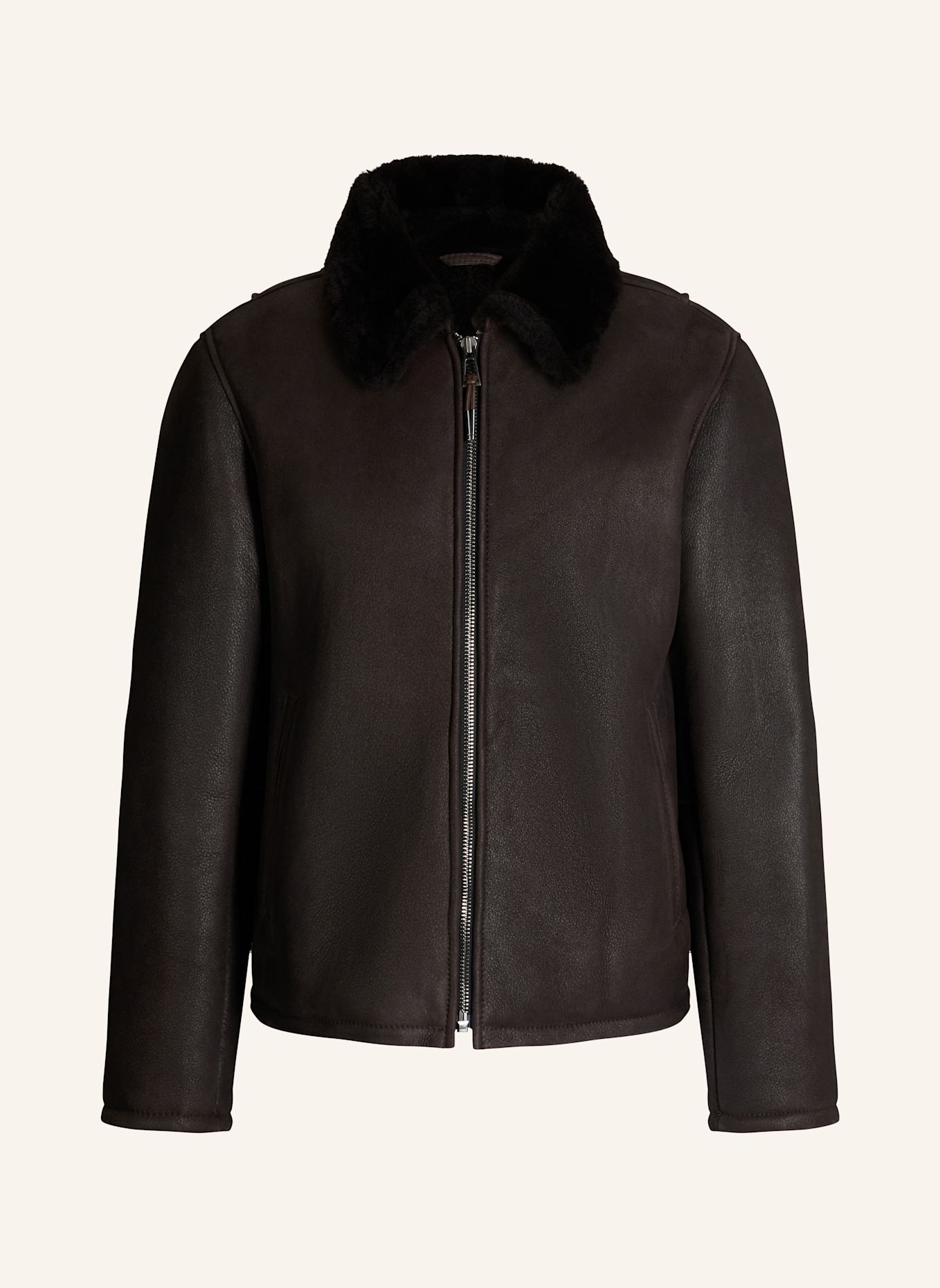 windsor. Lederjacke: BRAUN