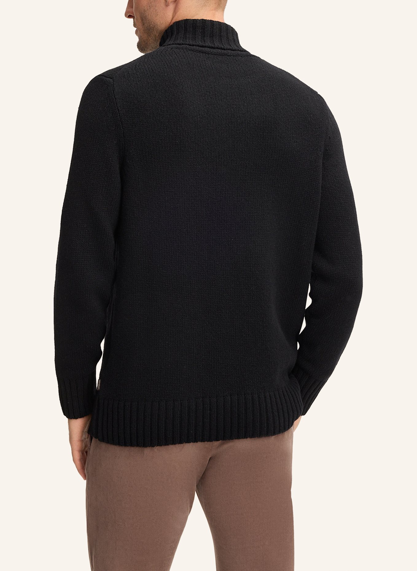 windsor. Cashmere-Rollkragenpullover ECOSIO: SCHWARZ