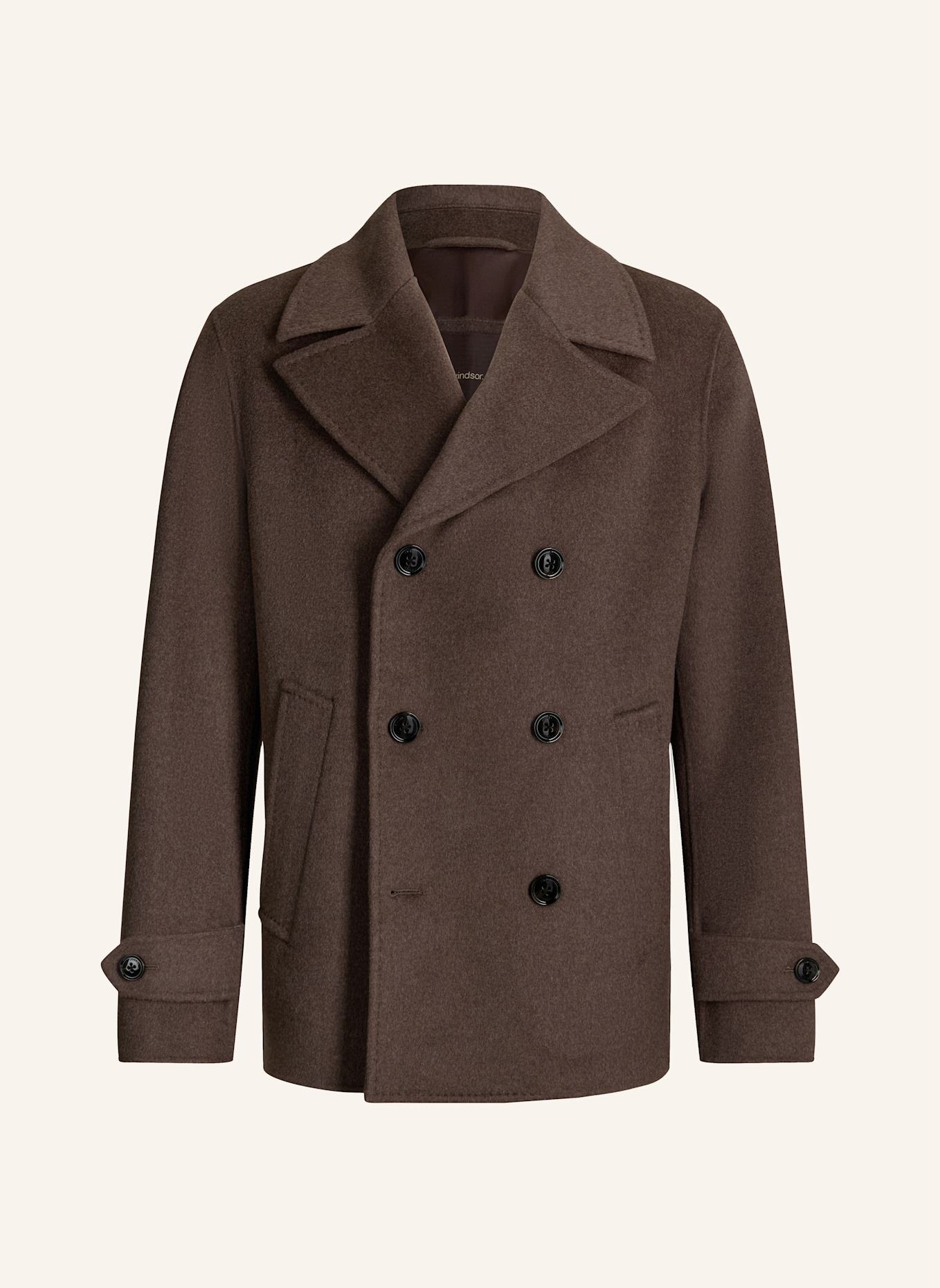 windsor. Caban-Jacke: BRAUN