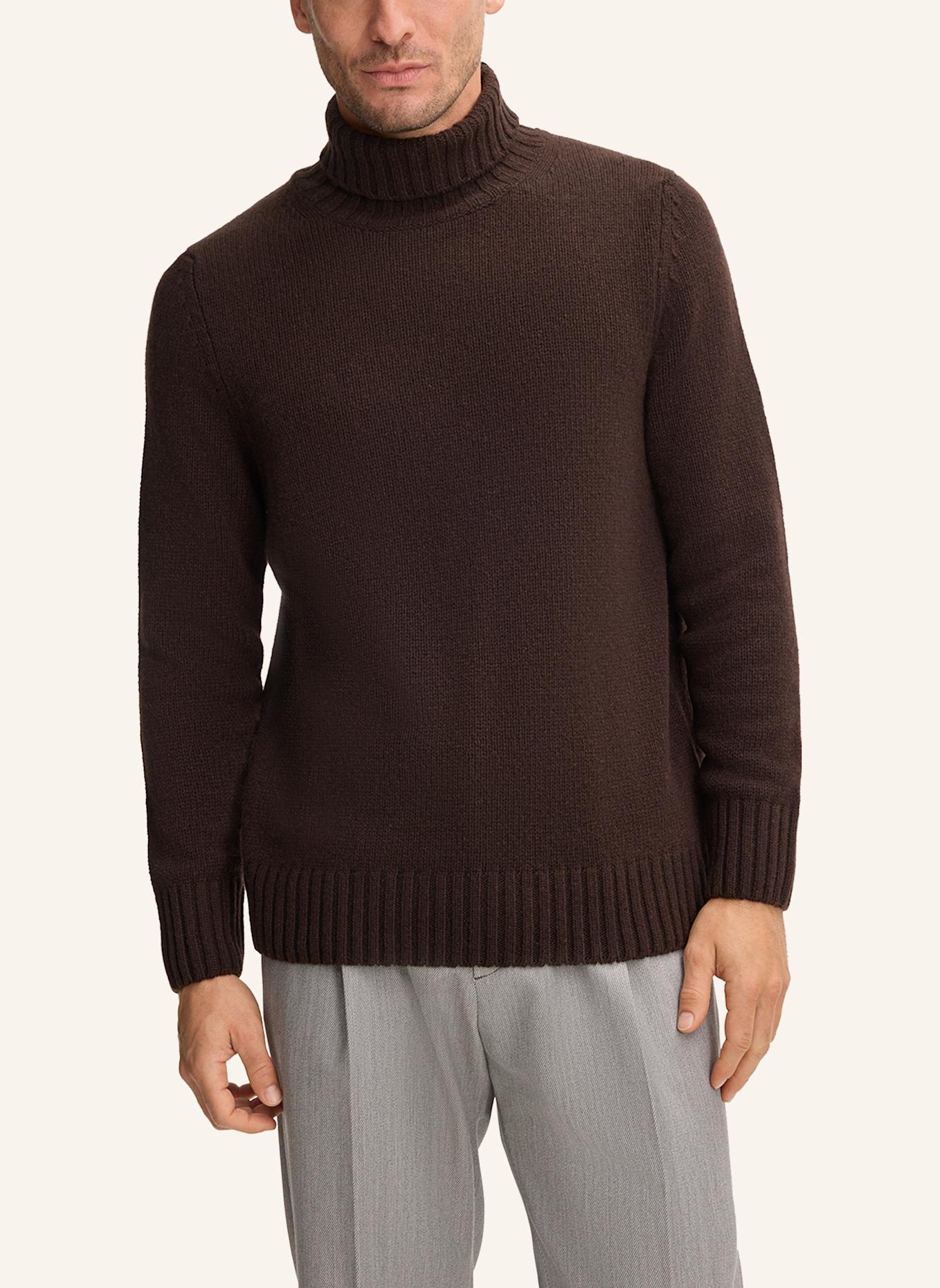 windsor. Cashmere-Rollkragenpullover ECOSIO: DUNKELBRAUN