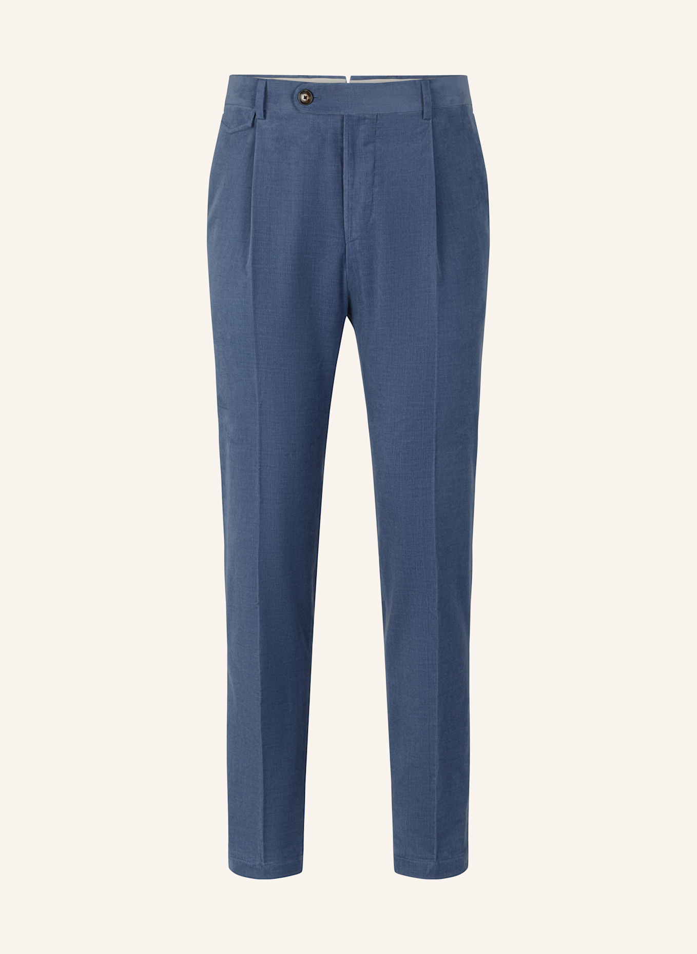 windsor. Anzughose SILVI Shaped Fit aus Cord: BLAU